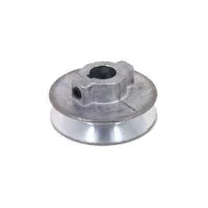 500A-1/2 V-Groove Pulley, 1/2 in Bore, 5 in OD, 4-3/4 in Dia Pitch, 1/2 in W x 11/32 in Thick Belt, Zinc