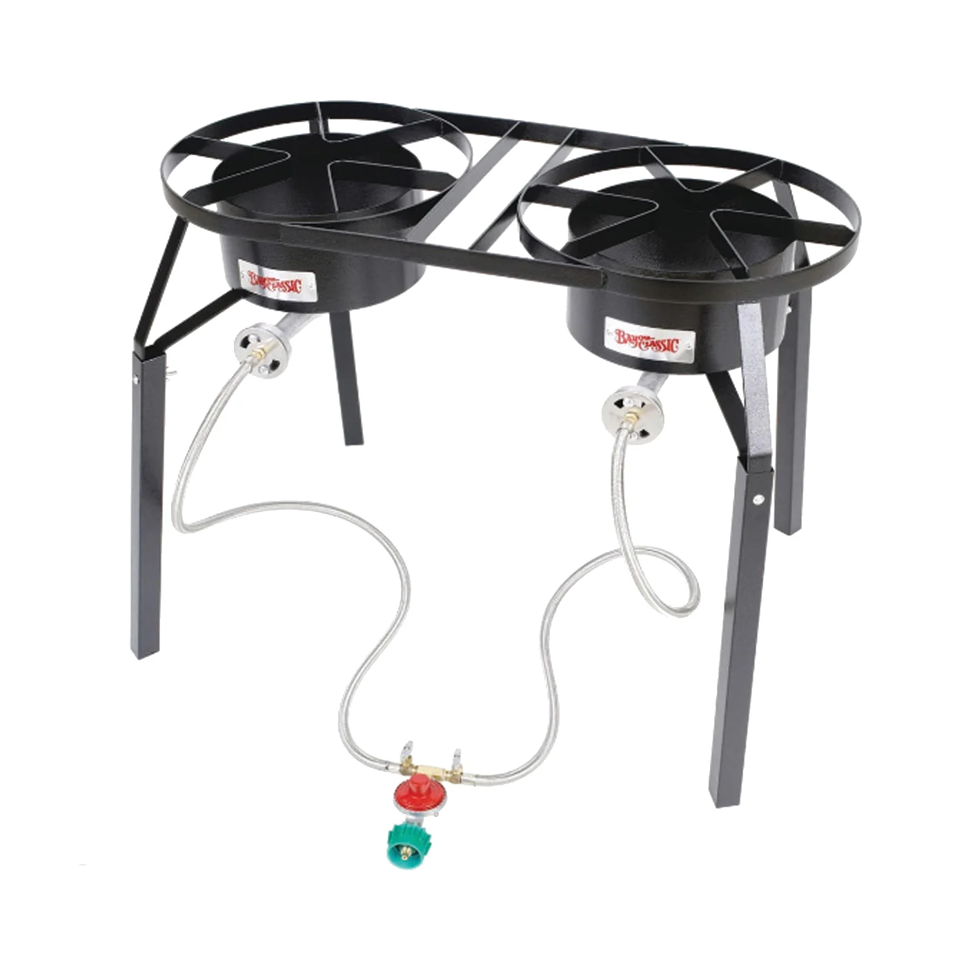 DB250 Dual-Burner Cooker, 2-Burner, LPG, 100,000 Btu, Manual Ignition, Steel