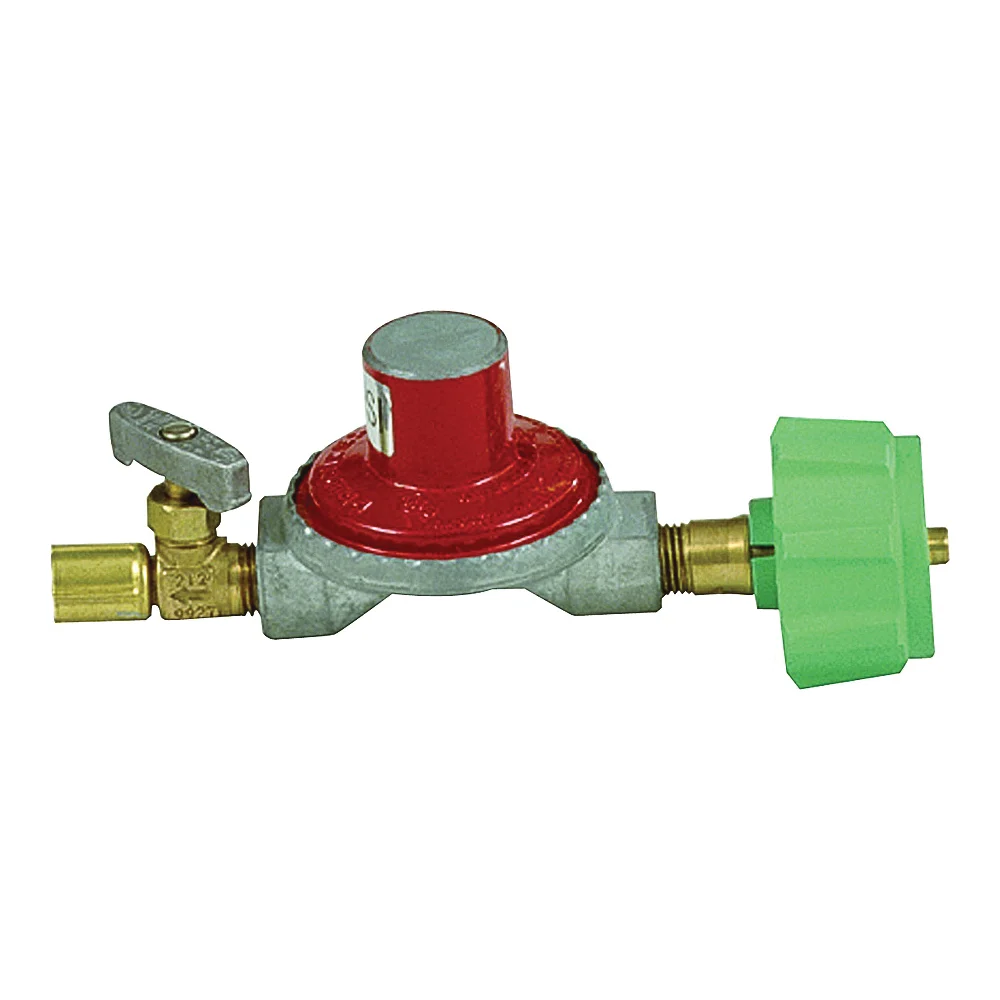 7000 Regulator and Control Valve, 1/4 in Connection, Brass, For: Fry Burners - Bayou Classic