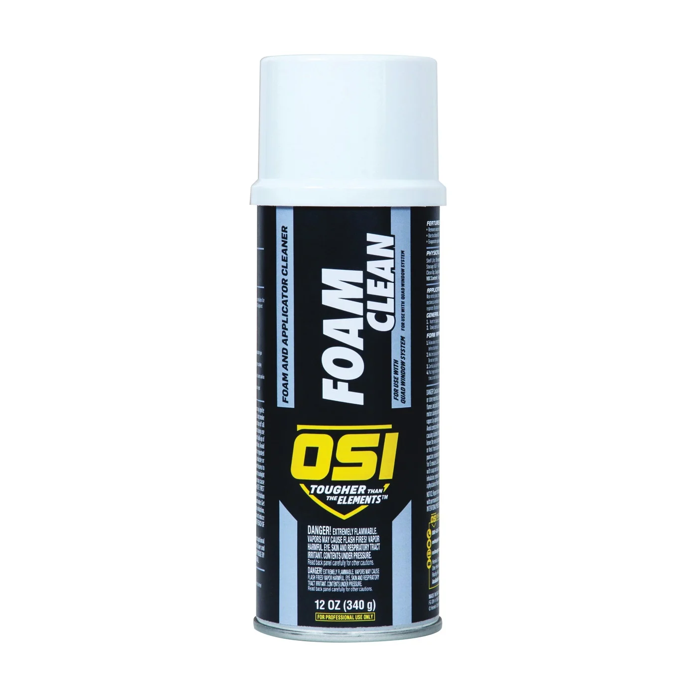 TeQ 2049536 Foam Clean Foam/Applicator Cleaner, Liquid, Strong Solvent, 12 oz - OSI