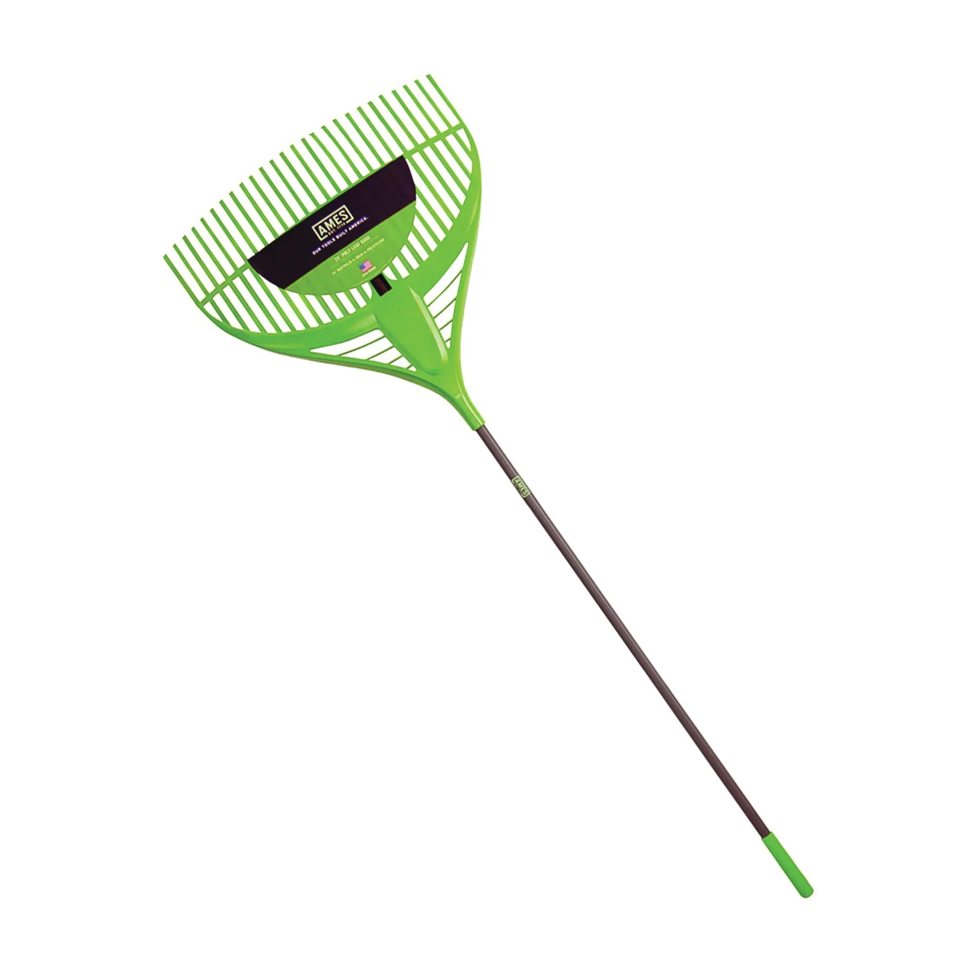 2915806 Leaf Rake, Poly Tine, 26-Tine, Steel Handle, 60 in L Handle
