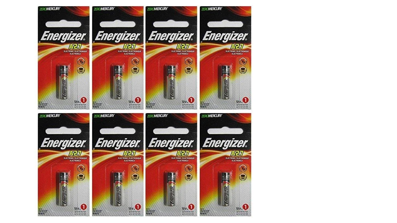 Energizer A27 Alkaline Battery X 8 Batteries 8 Count (Pack of 1)