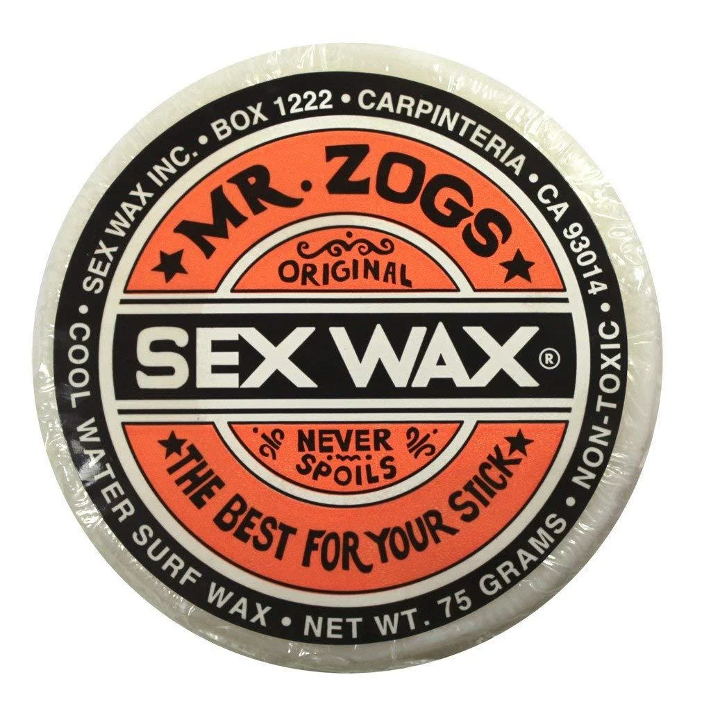 Mr Zogs Original Sexwax - Cool Water Temperature Coconut Scented (White) White - Coconut Scented