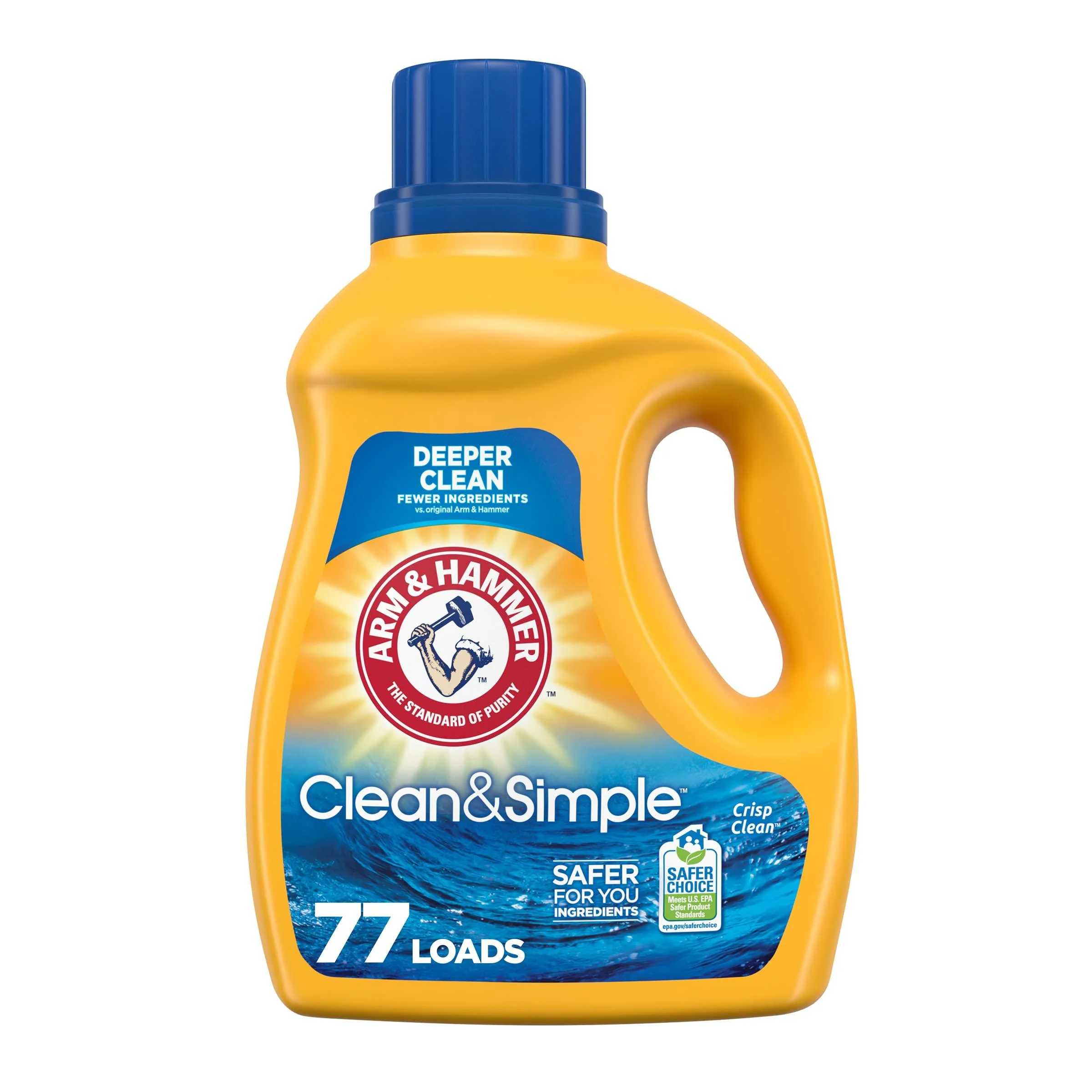 Arm & Hammer Clean & Simple 77 Loads Liquid Laundry Detergent 100.5 Fl oz