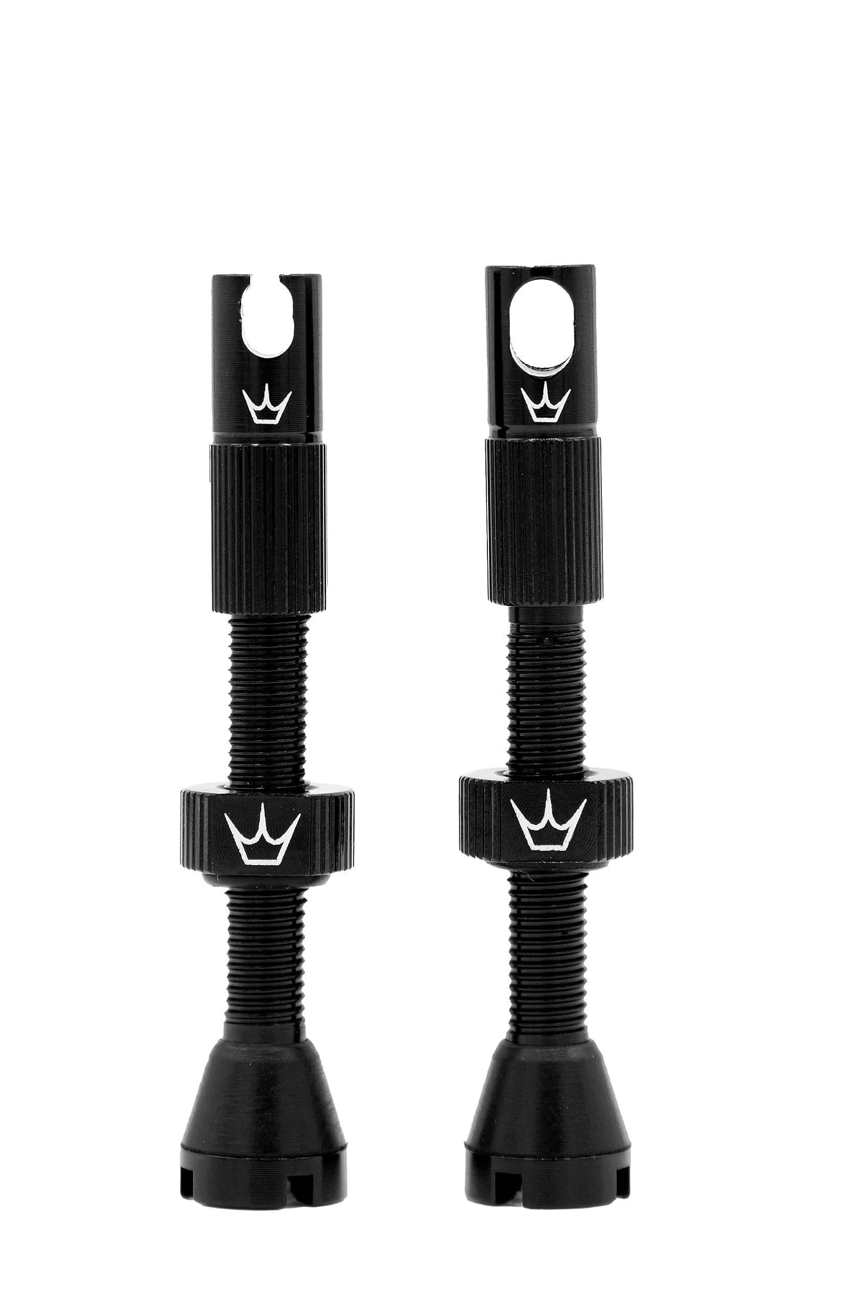 Peaty's XChris King (MK2) tubeless valves - bicycle tire valves 42mm Black