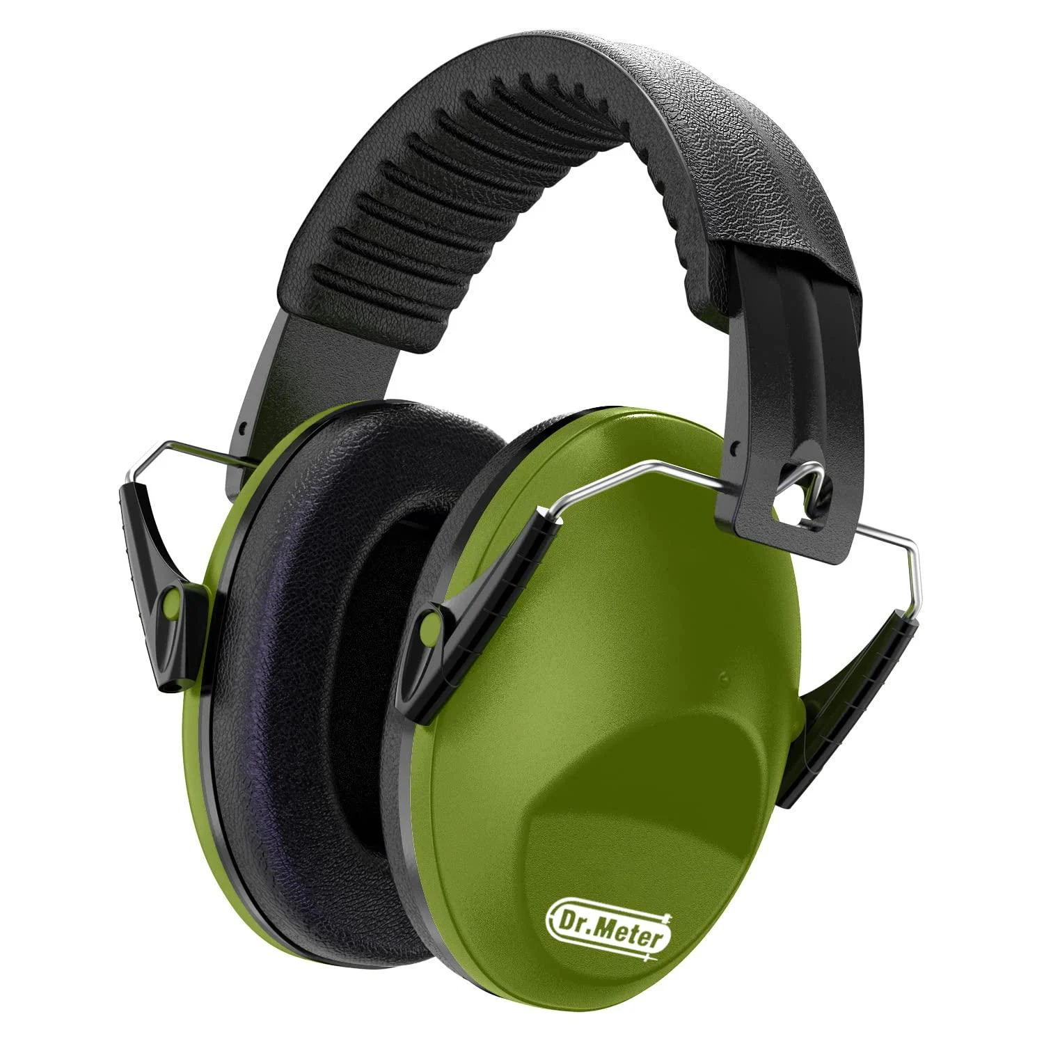 Dr.meter Ear Defenders Children Children Ear Defenders SNR 27dB Protective Earmuffs with Noise Blocking Children Ear muffs for Sleeping Studying Adjustable Head Band ArmyGreen