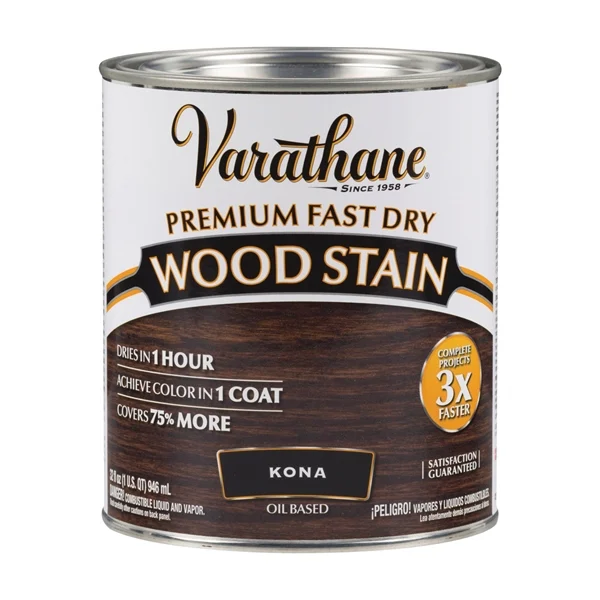 262010 Wood Stain, Translucent, Kona, Liquid, 1 qt, Can - Varathane
