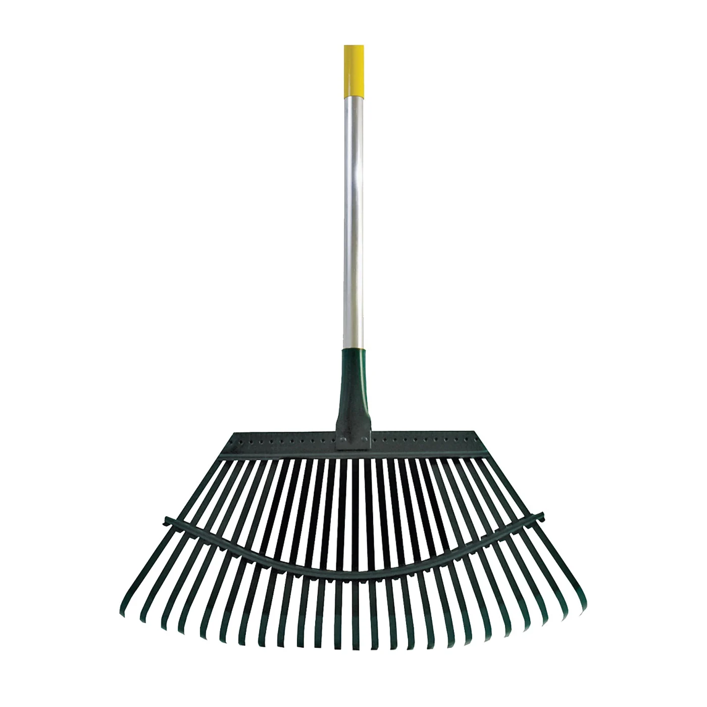 1A Lawn Rake, Steel Tine, 25-Tine, Aluminum Handle, 48 in L Handle