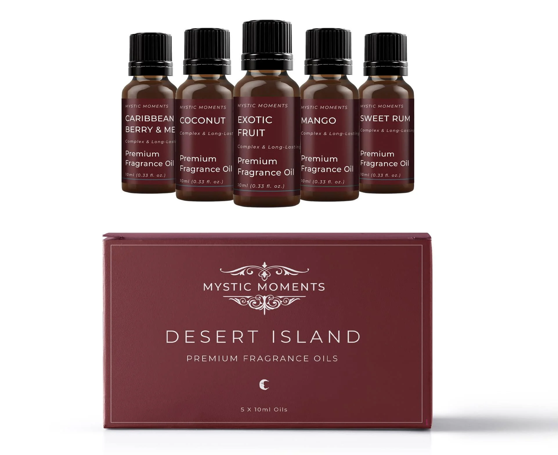 Mystic Moments | Fragrant Oil Starter Pack - Desert Island - 5 x 10ml