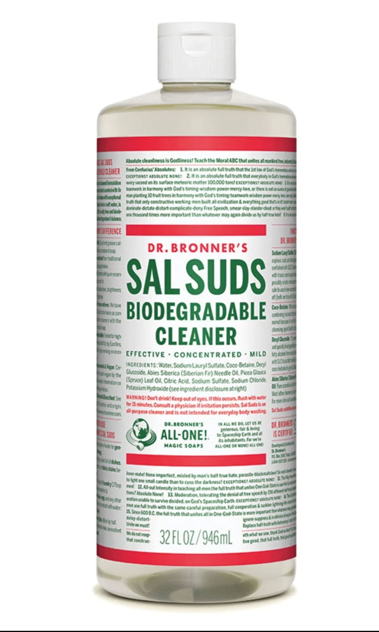 SAL SUDS CONCENTRATE MILD - Dr. Bronner's