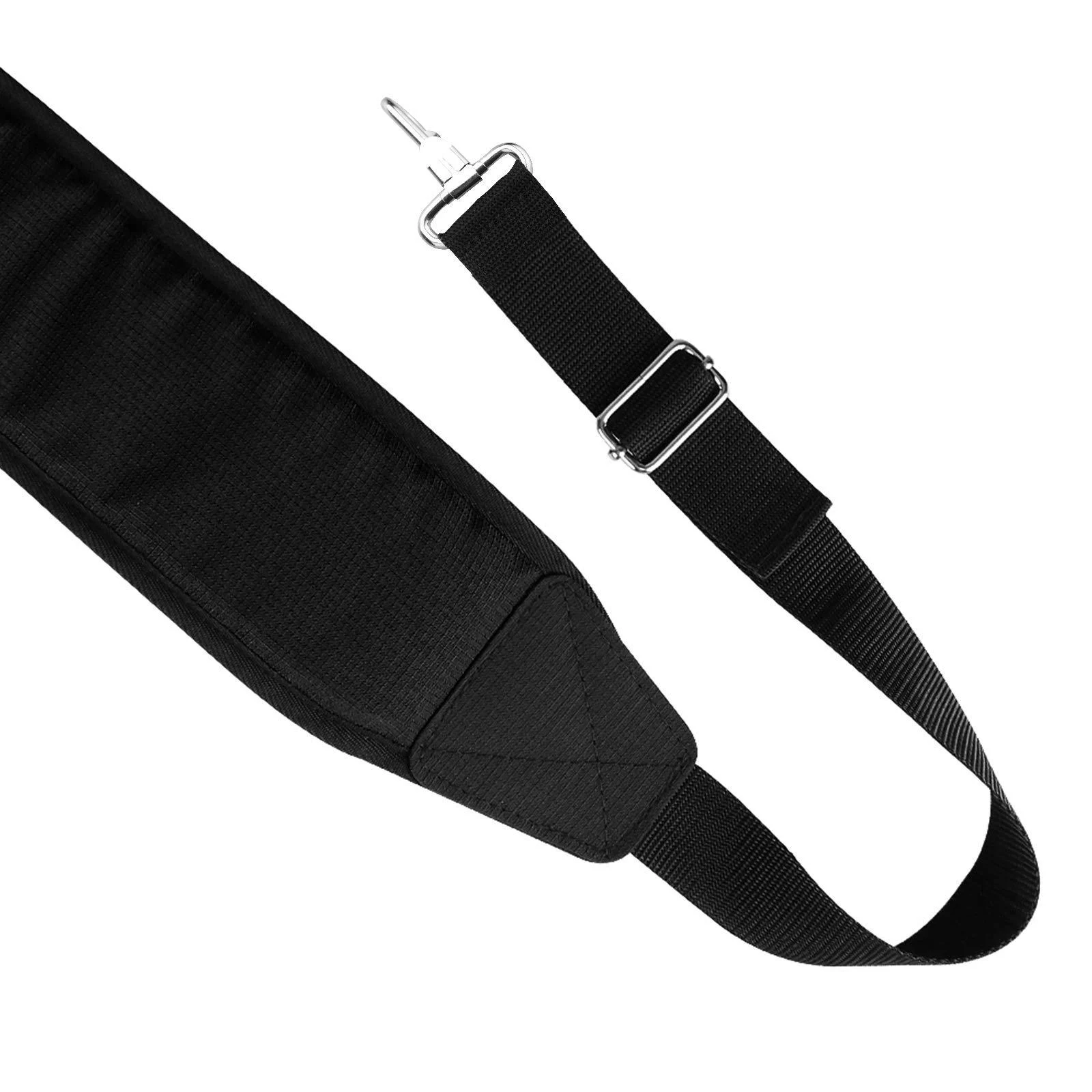 LZFAN Golf Bag Shoulder Strap, Single Padded Adjustable Straps Universal Replacement All in Black