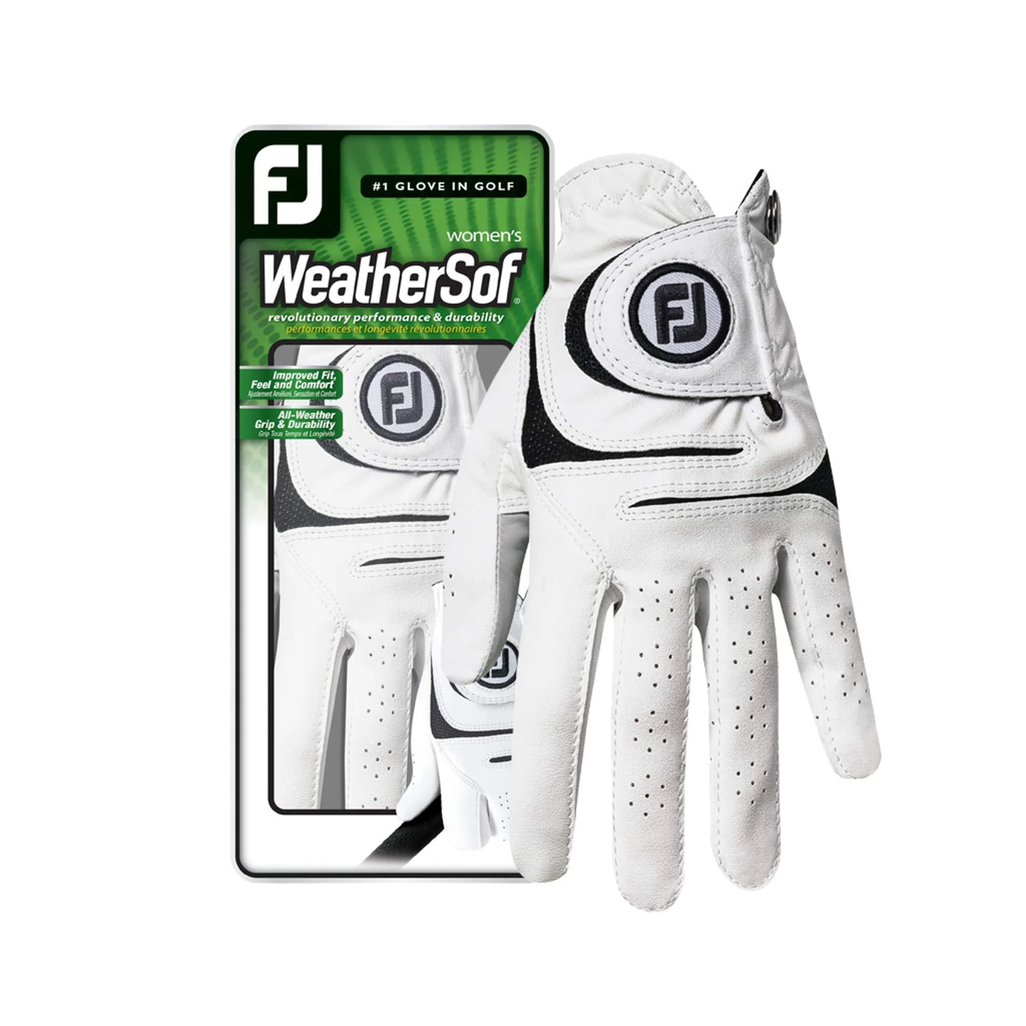FootJoy Women's WeatherSof Golf Glove (White) White Medium Left
