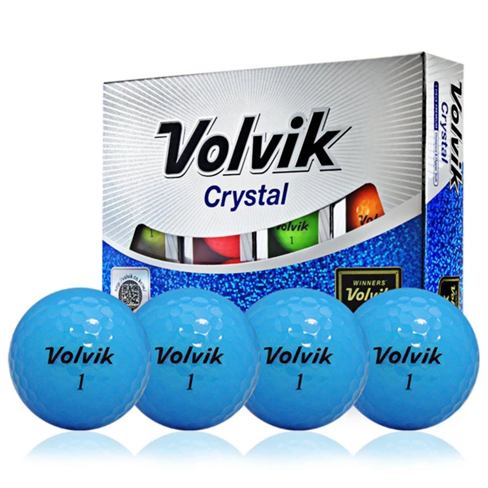 Volvik Crystal Golf Balls (One Dozen) Blue