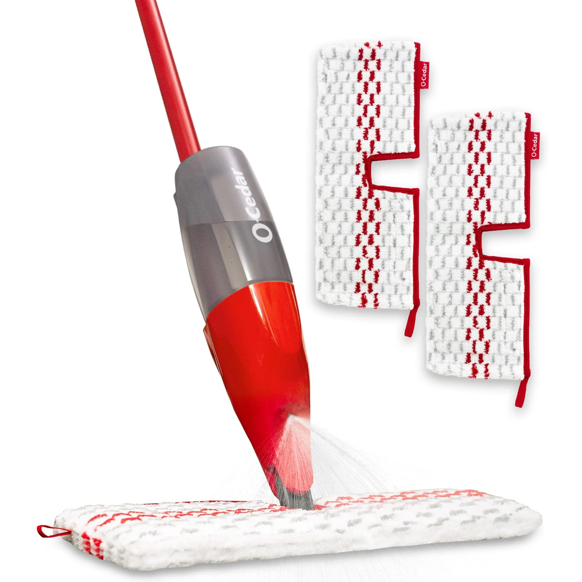 O-Cedar ProMist MAX Spray Mop, PMM with 2 Extra Refills, Red Spray Mop with 2 Extra Refills Spray Mop