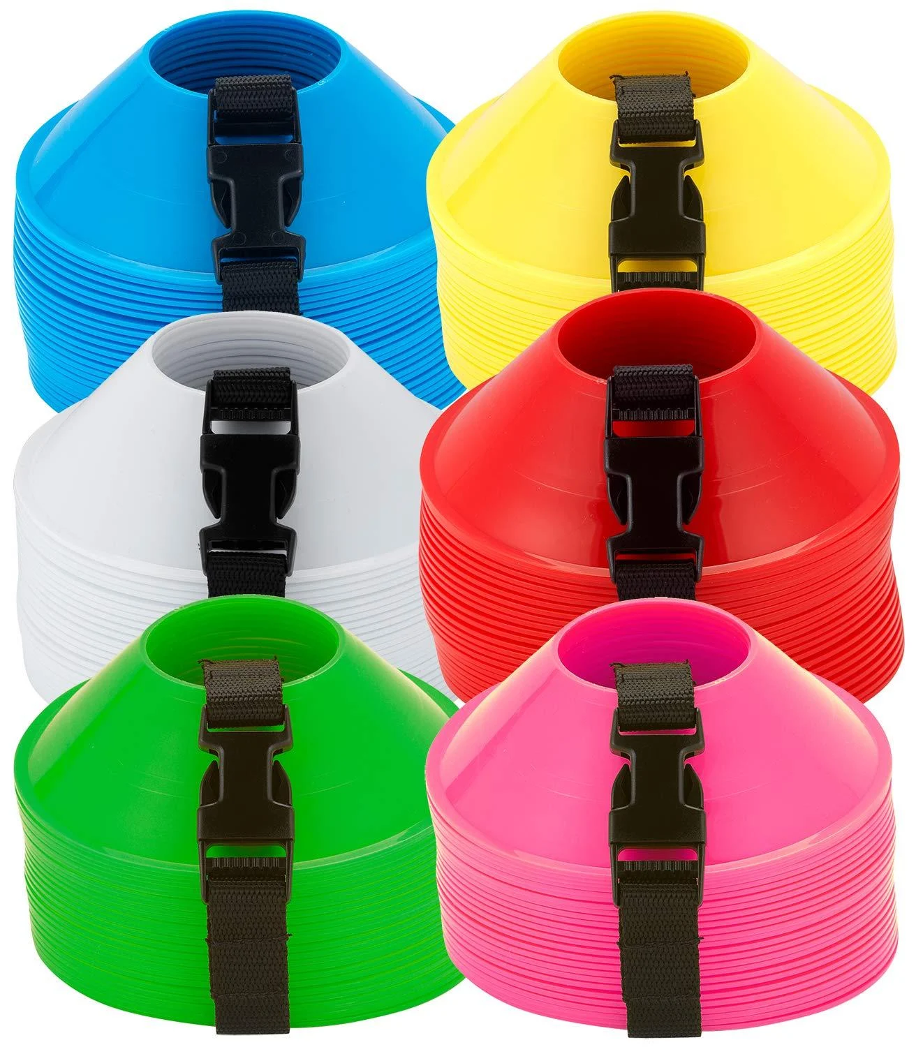 American Challenge Soccer Mini Disc Cones Neon Green (25 mini cones) Mini Cones
