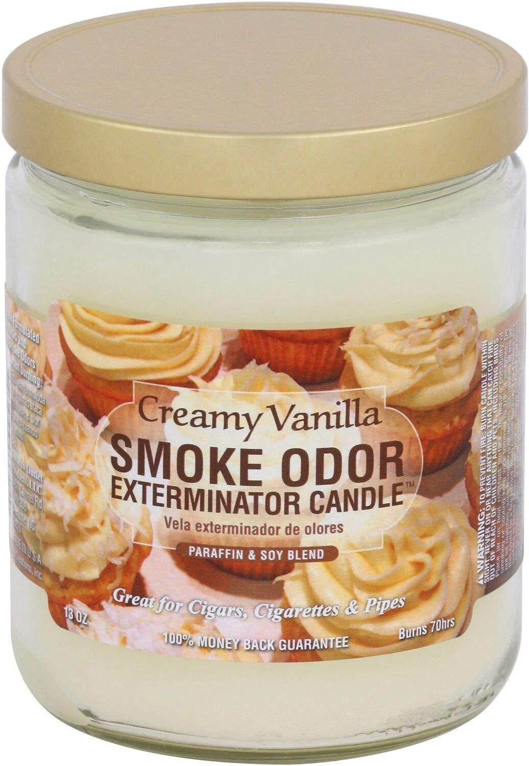 Smoke Odor Exterminator 13 oz Jar Candles Creamy Vanilla (2)