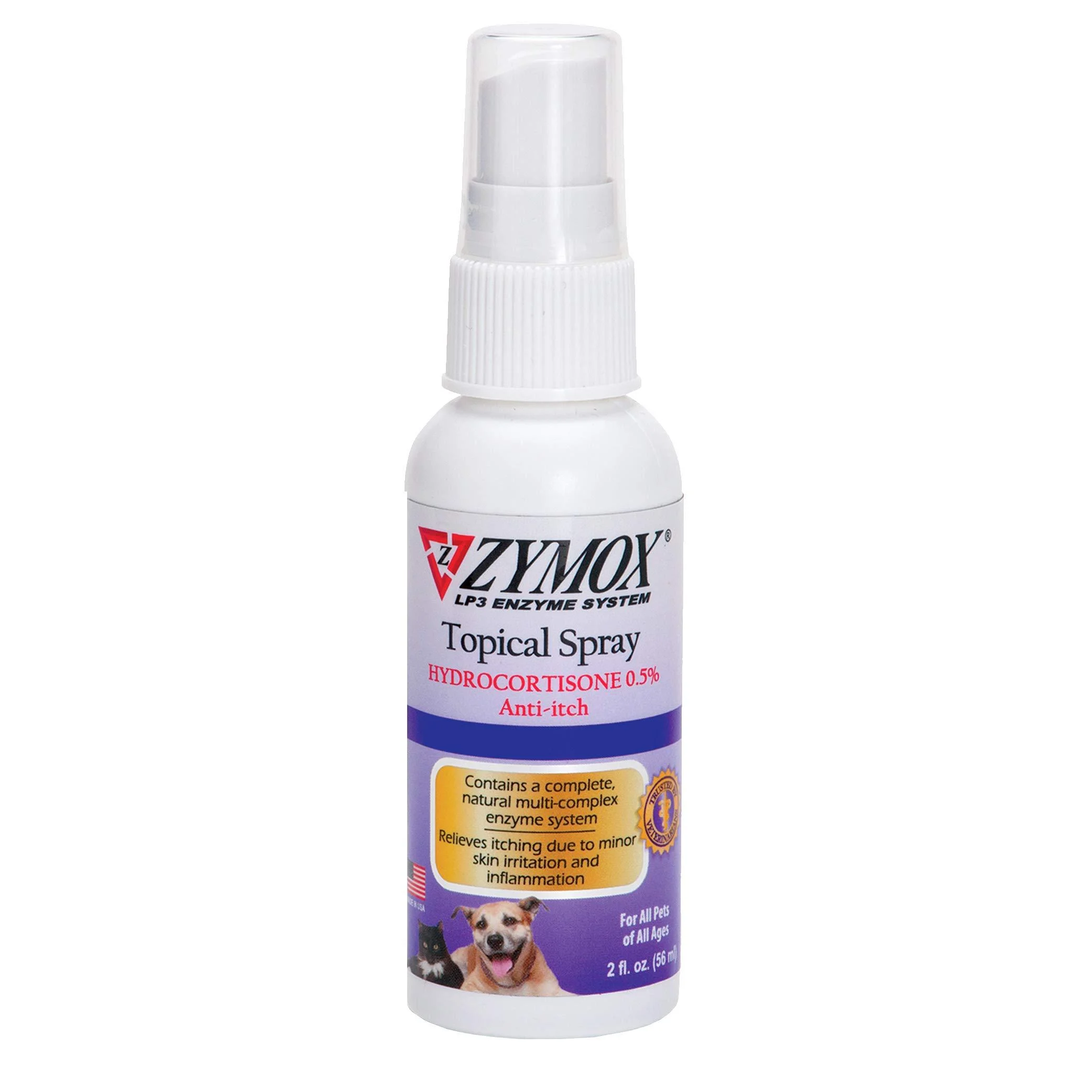 Pet King Brands Zymox Pet Spray with Hydrocortisone, 2-Ounce 2 oz