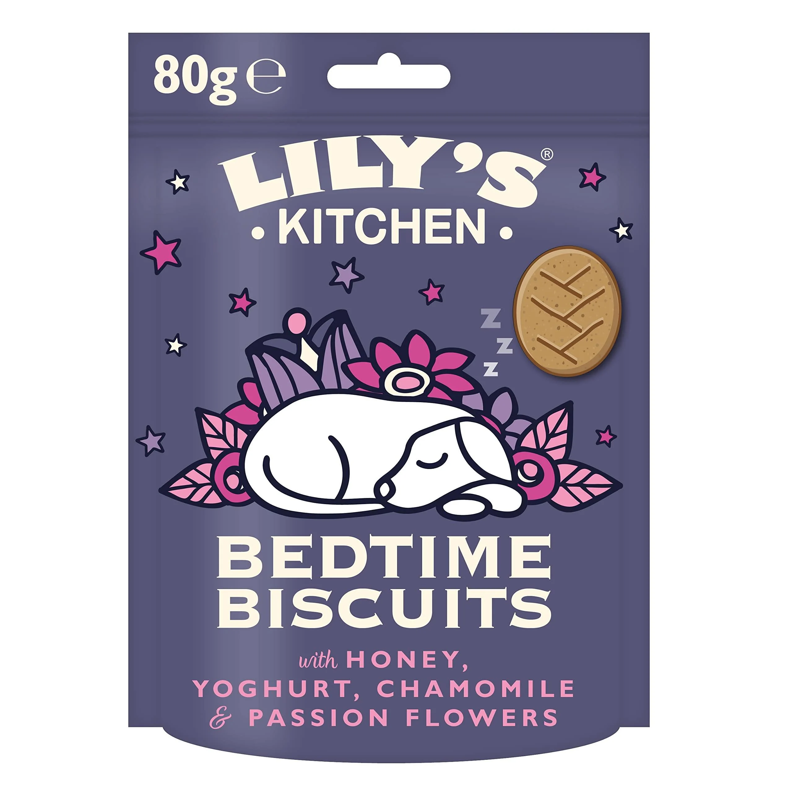 Lily's Kitchen Bedtime Biscuits - Organic Baked Natural Dog Treats (8 x 80g Packs)