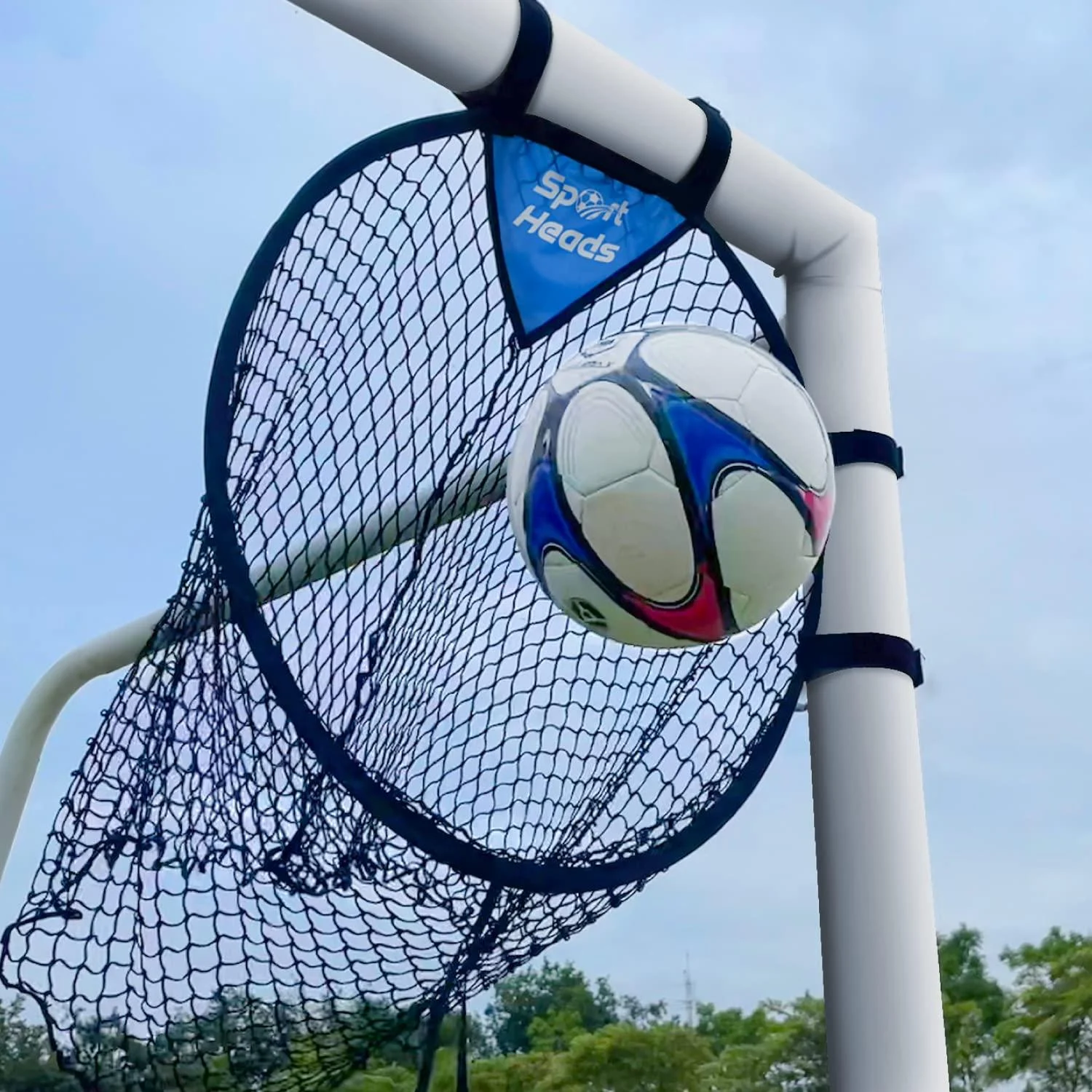 TopShot Soccer Target Goal Training - Soccer Training Equipment | Top Bins | Durable Design - Extra-Long Straps - Set of 2 with Carry Case