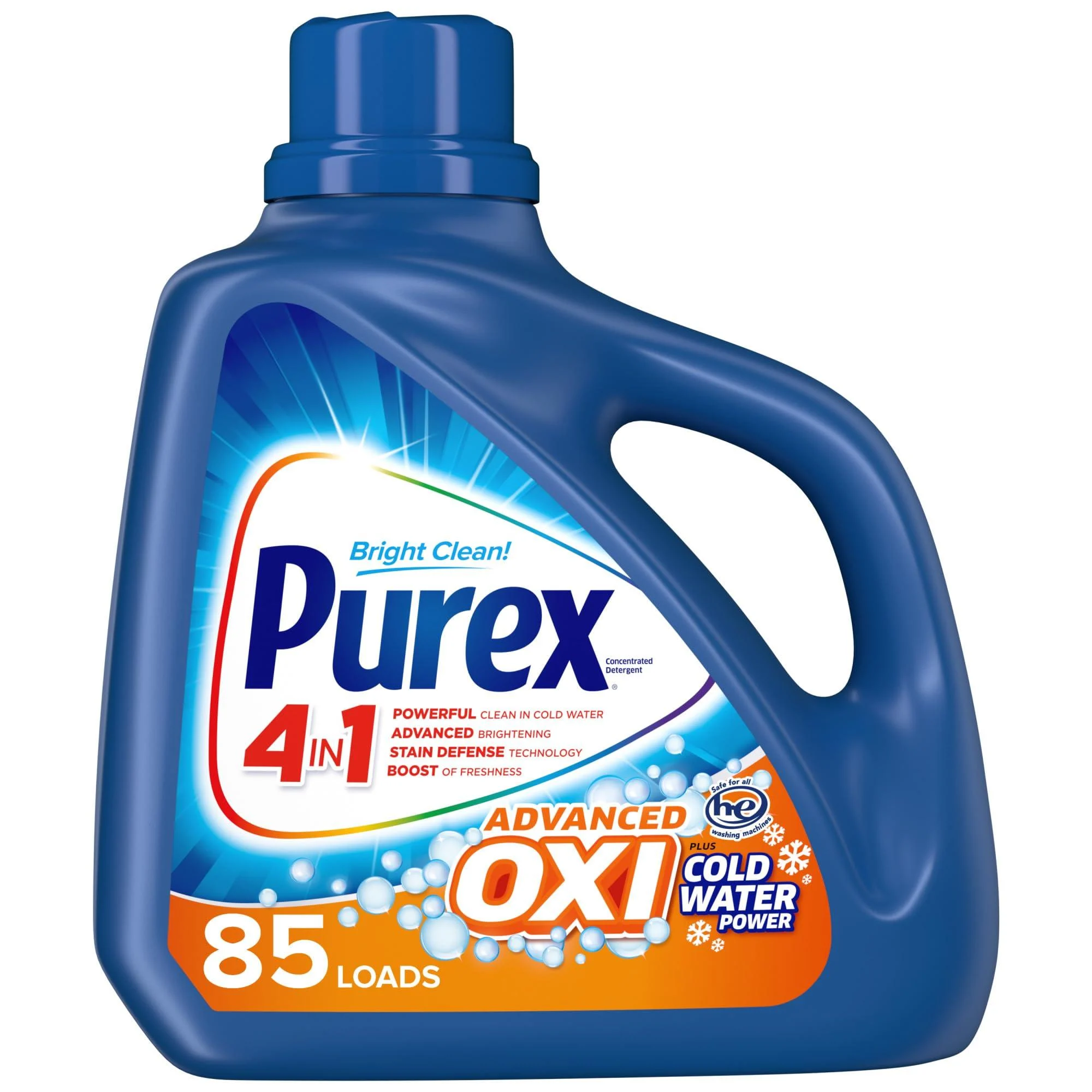 Purex Plus Oxi Fresh Detergent Plus Oxi Stain Removers Morning Burst 128 Fl Oz