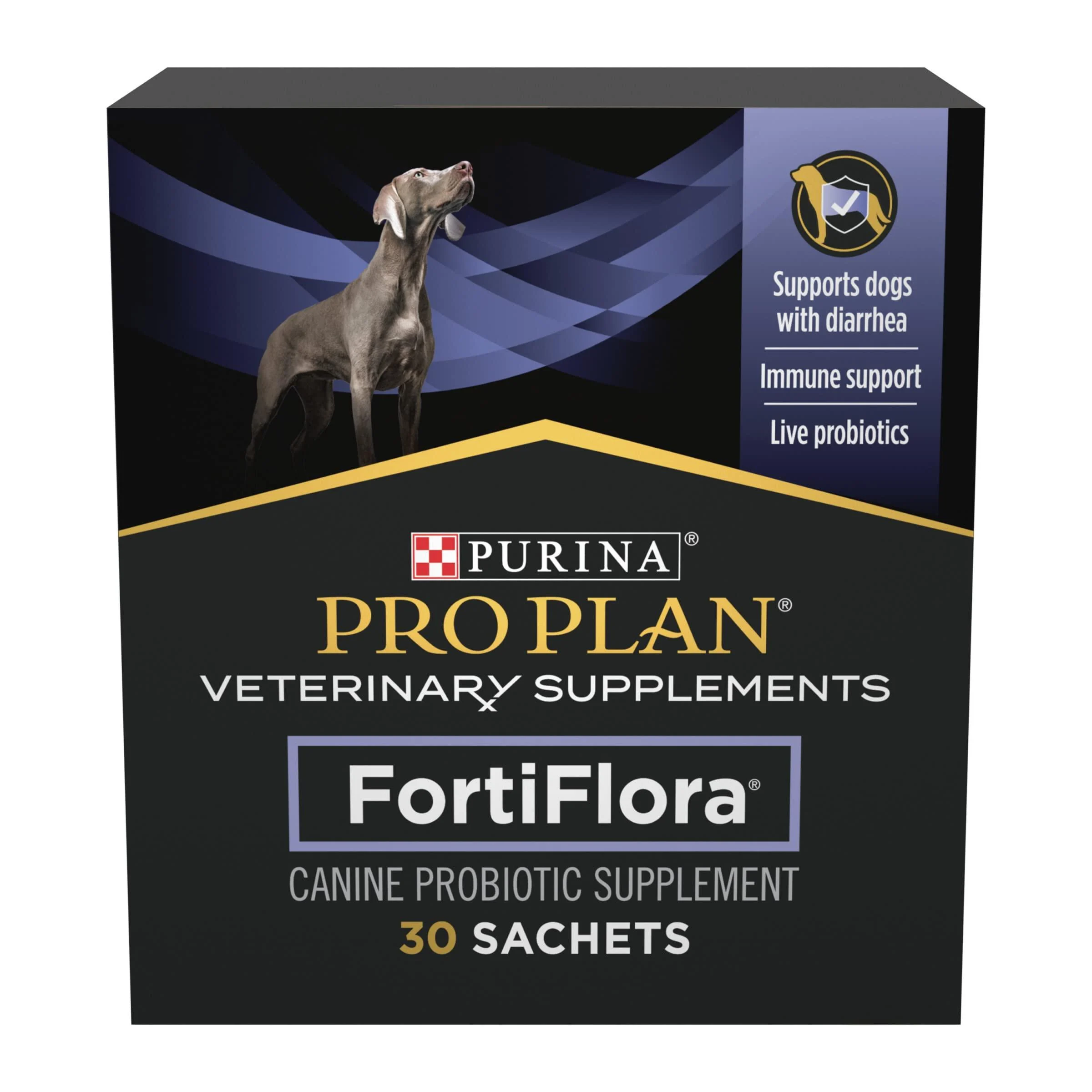 Purina Pro Plan Veterinary Supplements FortiFlora Dog Probiotic Supplement Canine Nutritional Supplement - (6) 30 ct. Boxes 30 g (Pack of 6) Standard Packaging