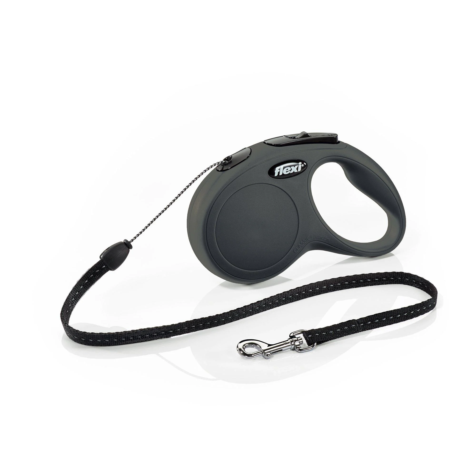 Flexi New Classic cord leash black Small Cord 16-Feet