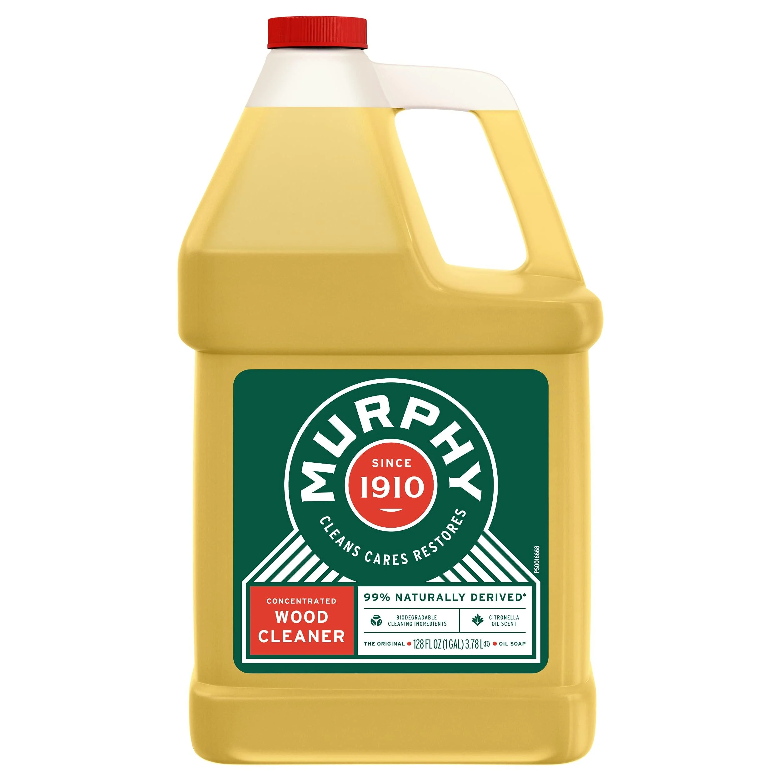 Murphy 70481465315 OIL SOAP Wood Cleaner, Original, Concentrated Formula, Floor Cleaner, Multi-Use Wood Cleaner, Finished Surface Cleaner, 128 Fluid Ounce (US05480A) 128oz|Case of 1 Wood Cleaner