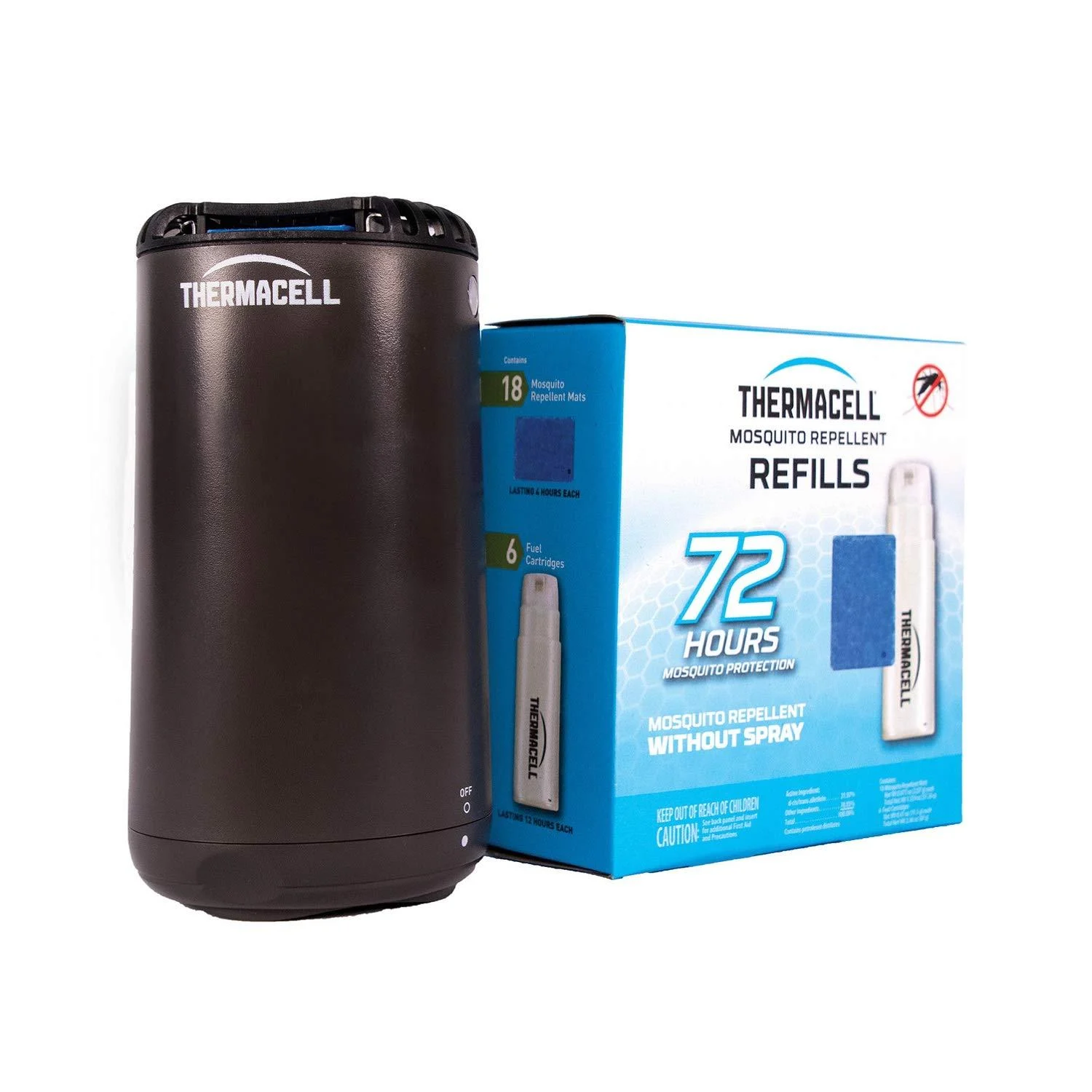 Thermacell Patio Shield Mosquito Repeller And Refill Bundle Highly Effective Mosquito Repellent for Patio Not a Spray No Candles or Flames DEET-Free Scent-Free Bug Spray Alternative Black