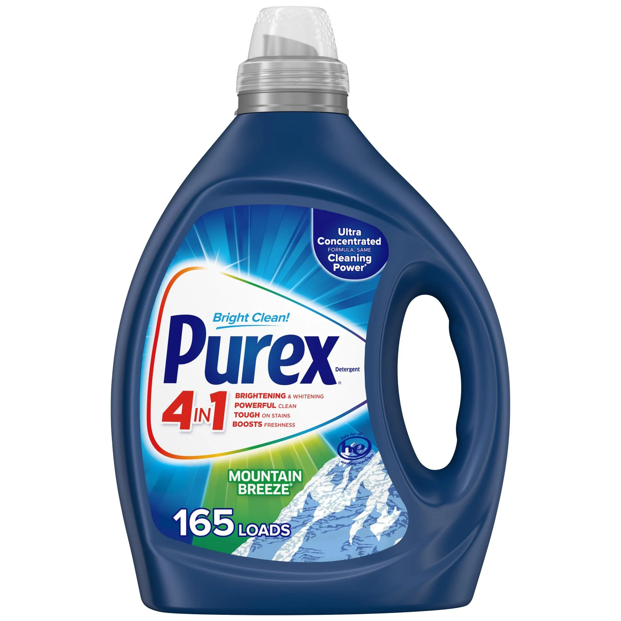Purex Liquid Laundry Detergent Ultra Concentrated Mountain Breeze 82.5 Ounce 165 Loads 165 loads 3x