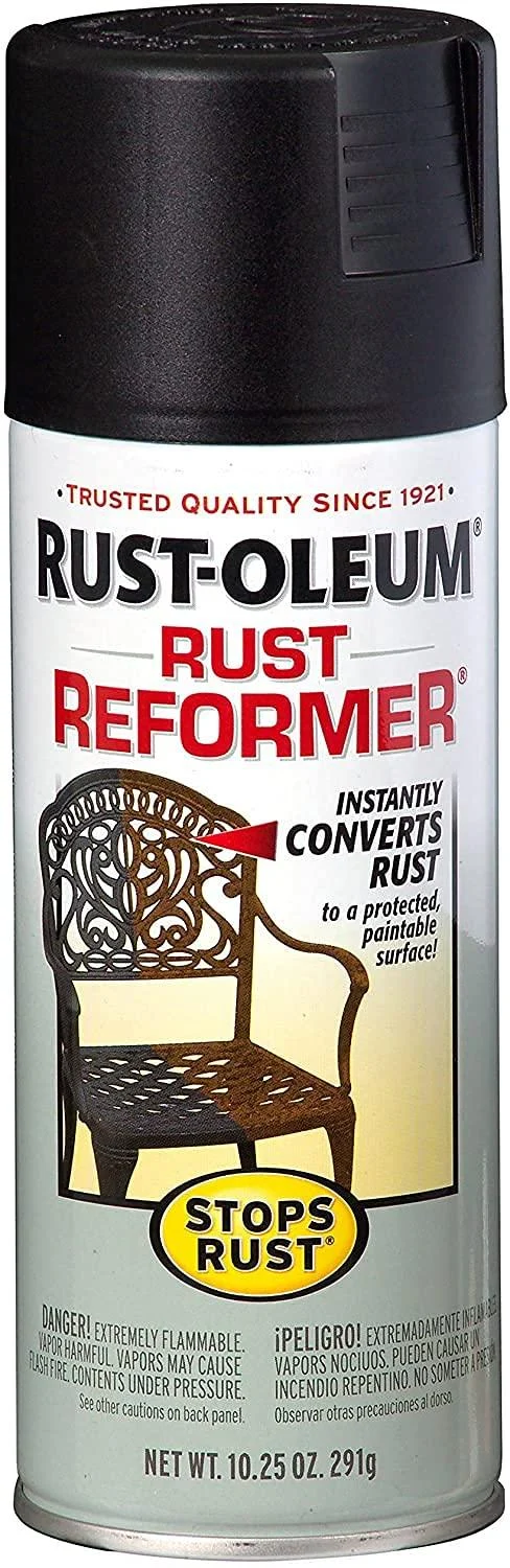 Rust-Oleum 215215 Stops Rust Rust Reformer Spray 10.25 oz Black 10.25 Ounce Aerosol