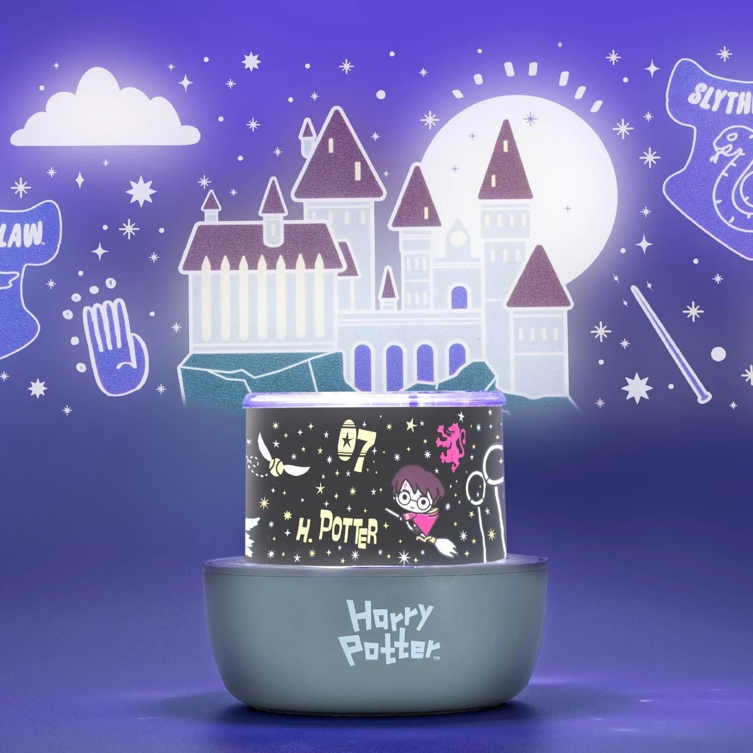 Projection Light - Harry Potter Hogwarts and Quidditch Interchangeable Scenes Night Light and Decoration for Walls and Ceiling