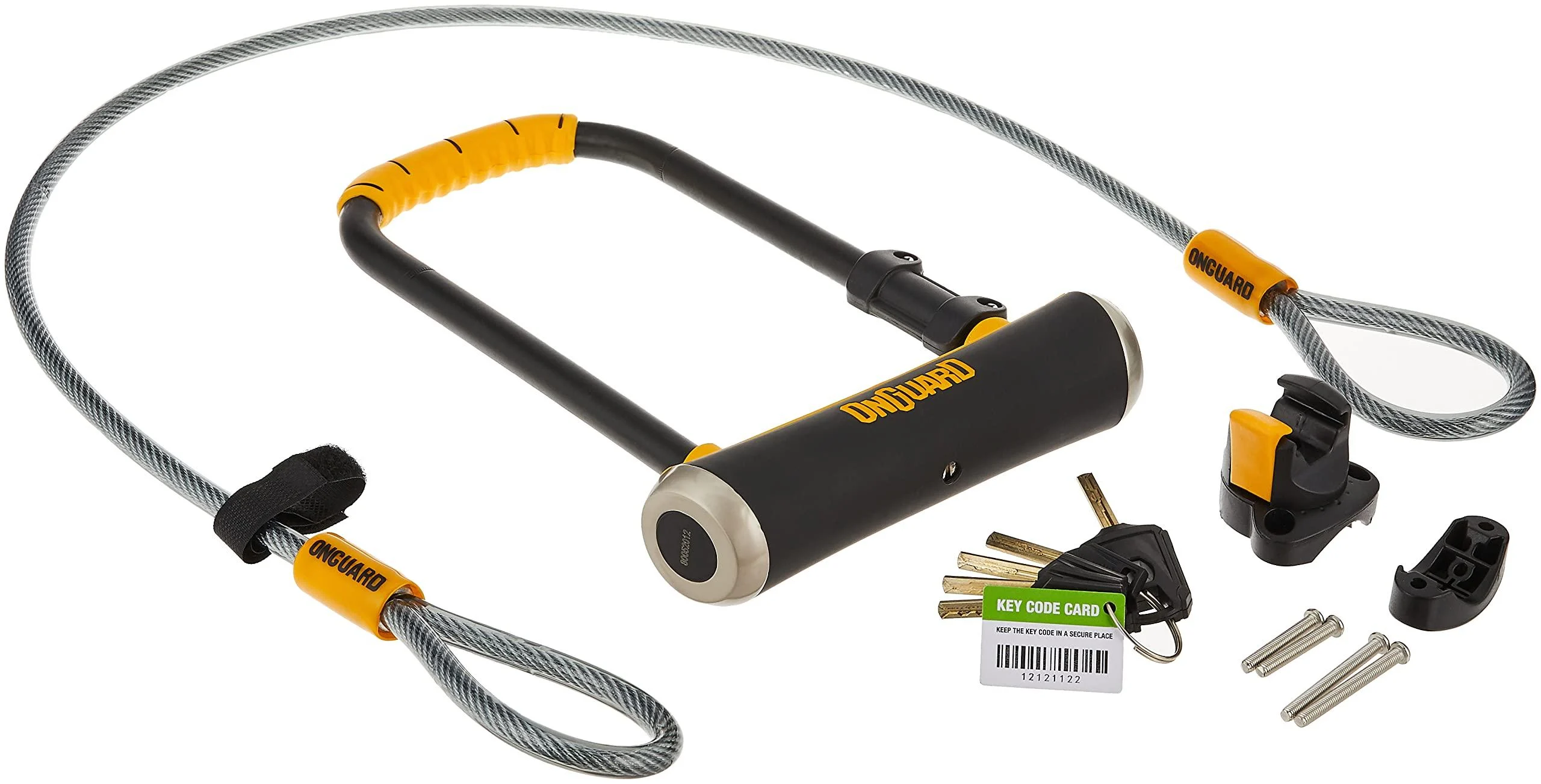 Onguard Pitbull Std U-Lock Black 4.53 x 9.06 - Inch