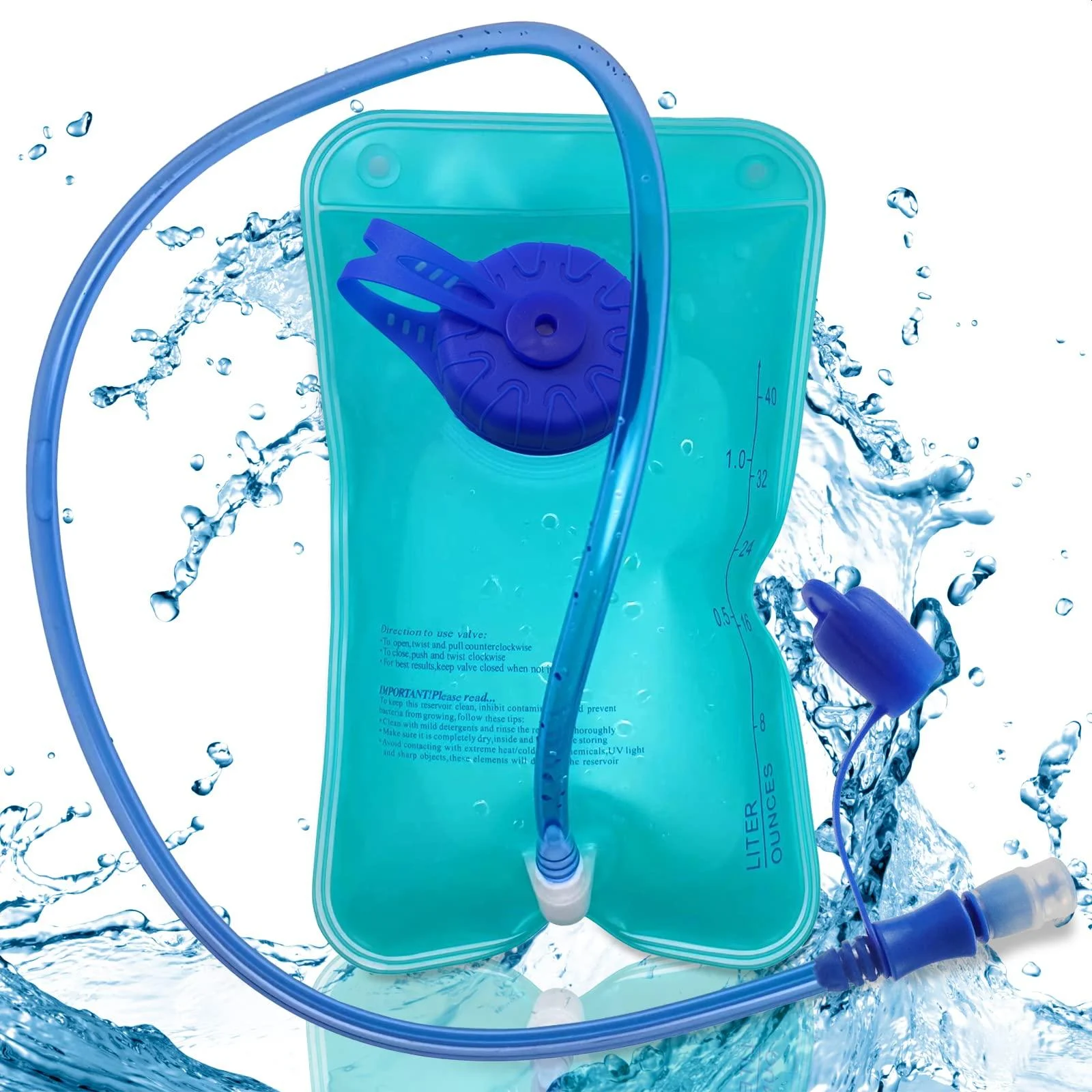 1L Hydration Bladder Backpack for Hiking - Reusable Camping Water Container Cycling Storage Bottle Leak Proof Water Bladder Reservoir Bladder - Cycling Water Backpack Army Hydration Bladder KSI