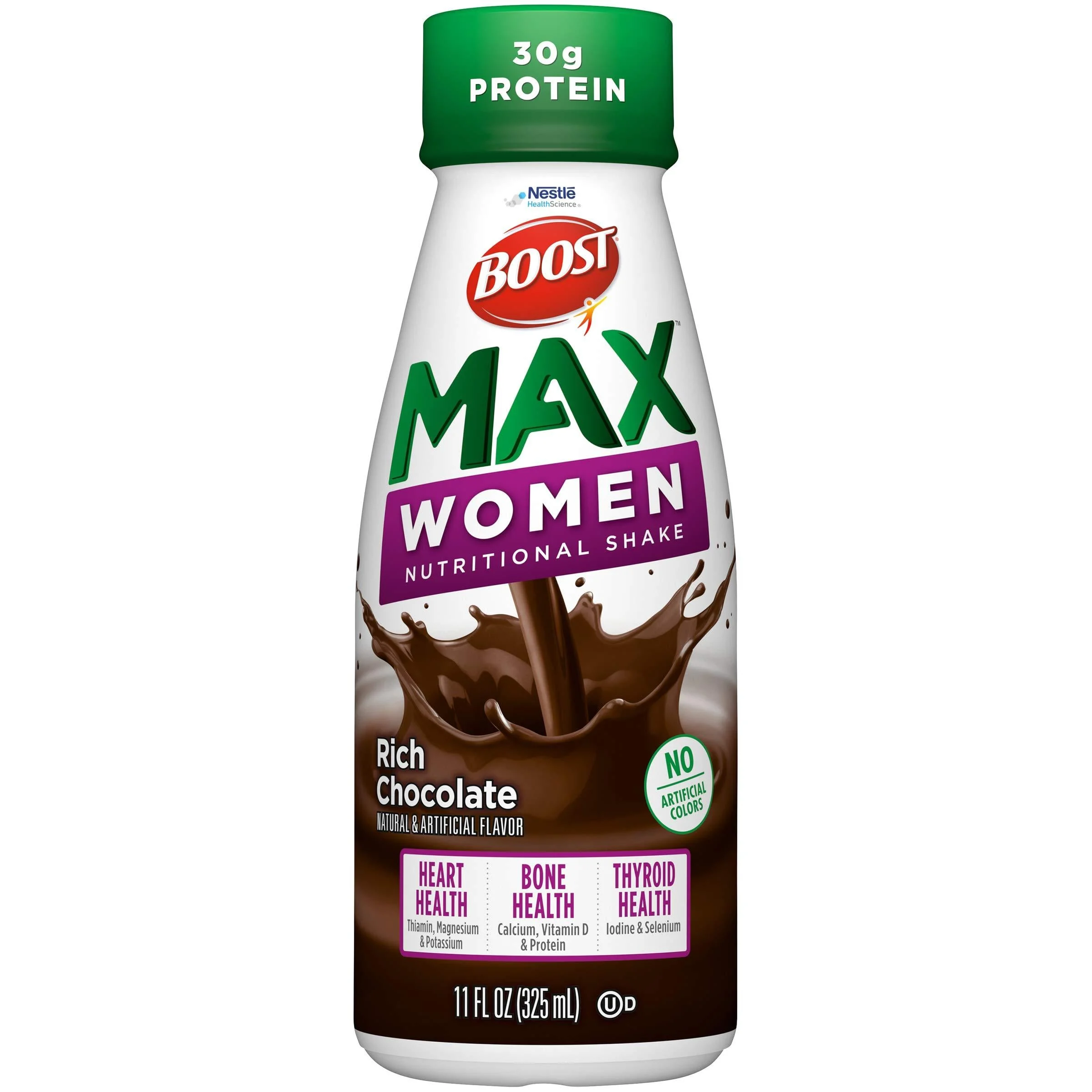 BOOST Max Women Nutritional Drink, Chocolate, 11 fl oz (Pack of 12) Chocolate Women - Boost Nutritional Drinks