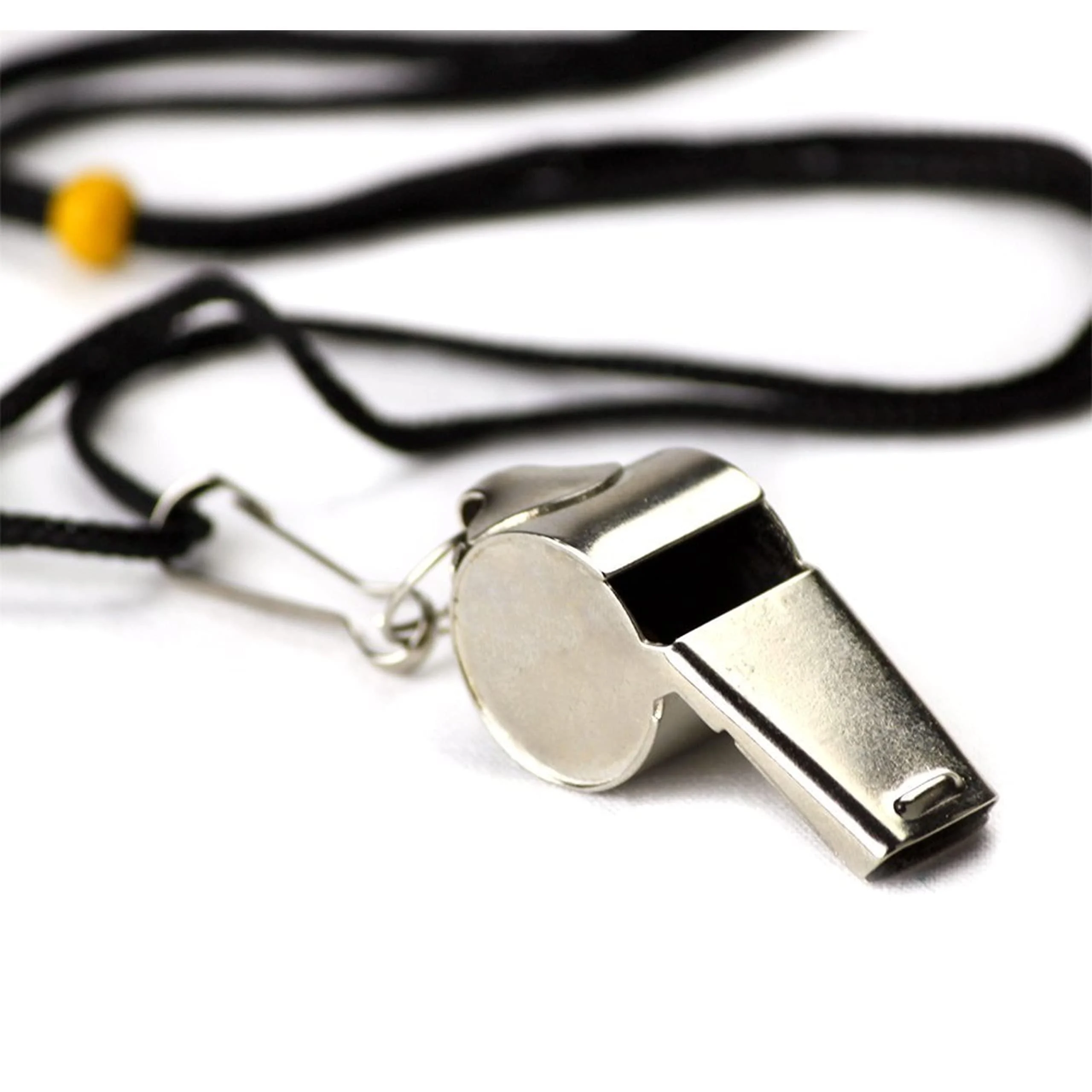 Crown Sporting Goods SCOA-001 Stainless Steel Whistle with Lanyard Great for Coaches, Referees, and Officials by