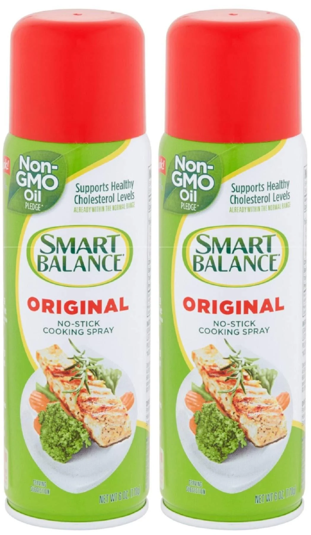 Smart Balance Cooking Spray, Non-Stick Original , 6 Ounce (Pack of 2)