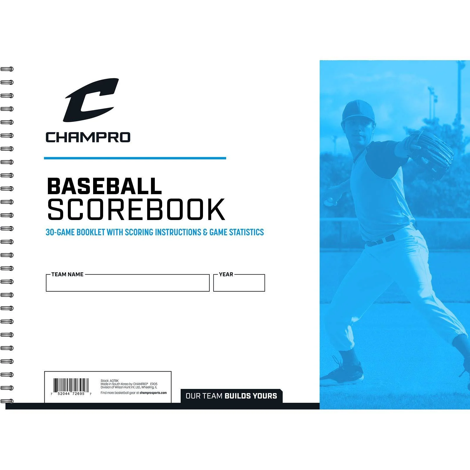 CHAMPRO Baseball/Softball Scorebook White