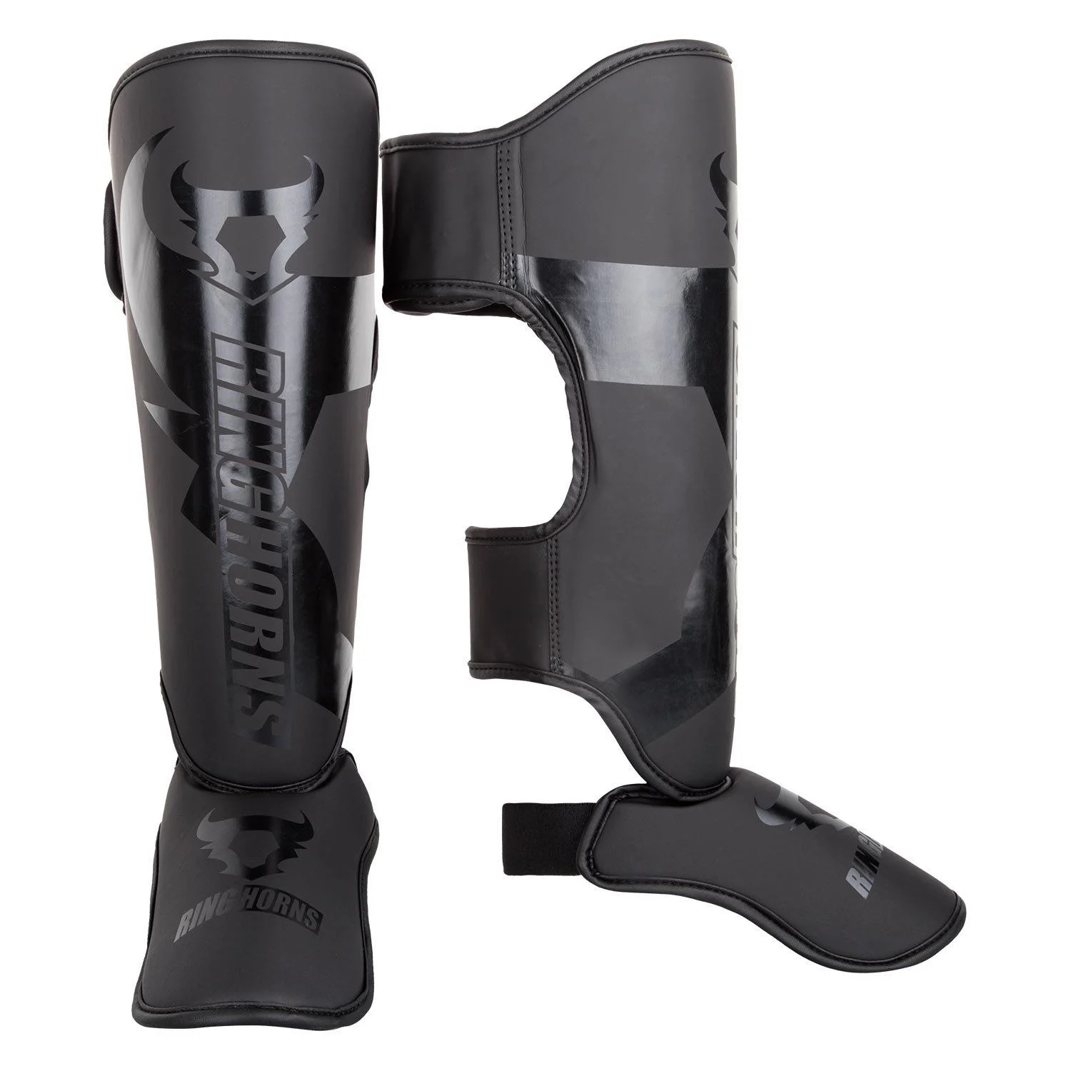 Ringhorns Charger Shin Guard Black/Black L - Venum