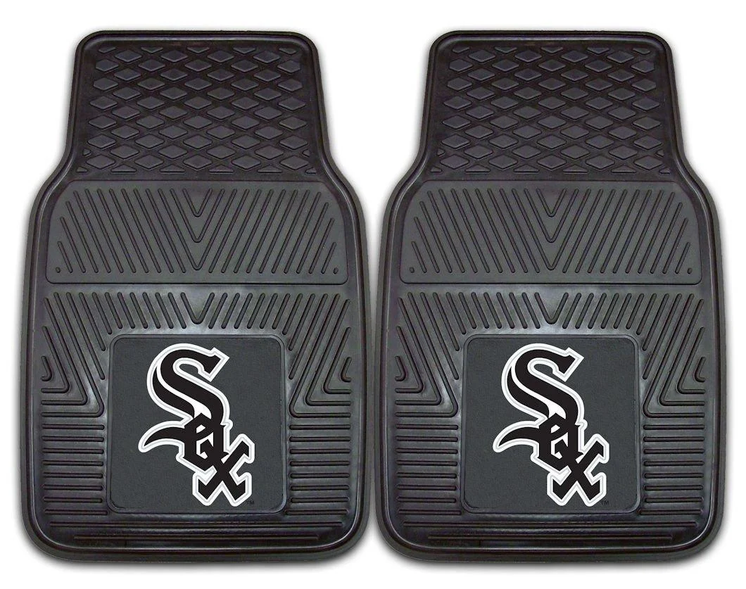 Chicago White Sox Heavy Duty 2-Piece Vinyl Car Mats 18"x27"