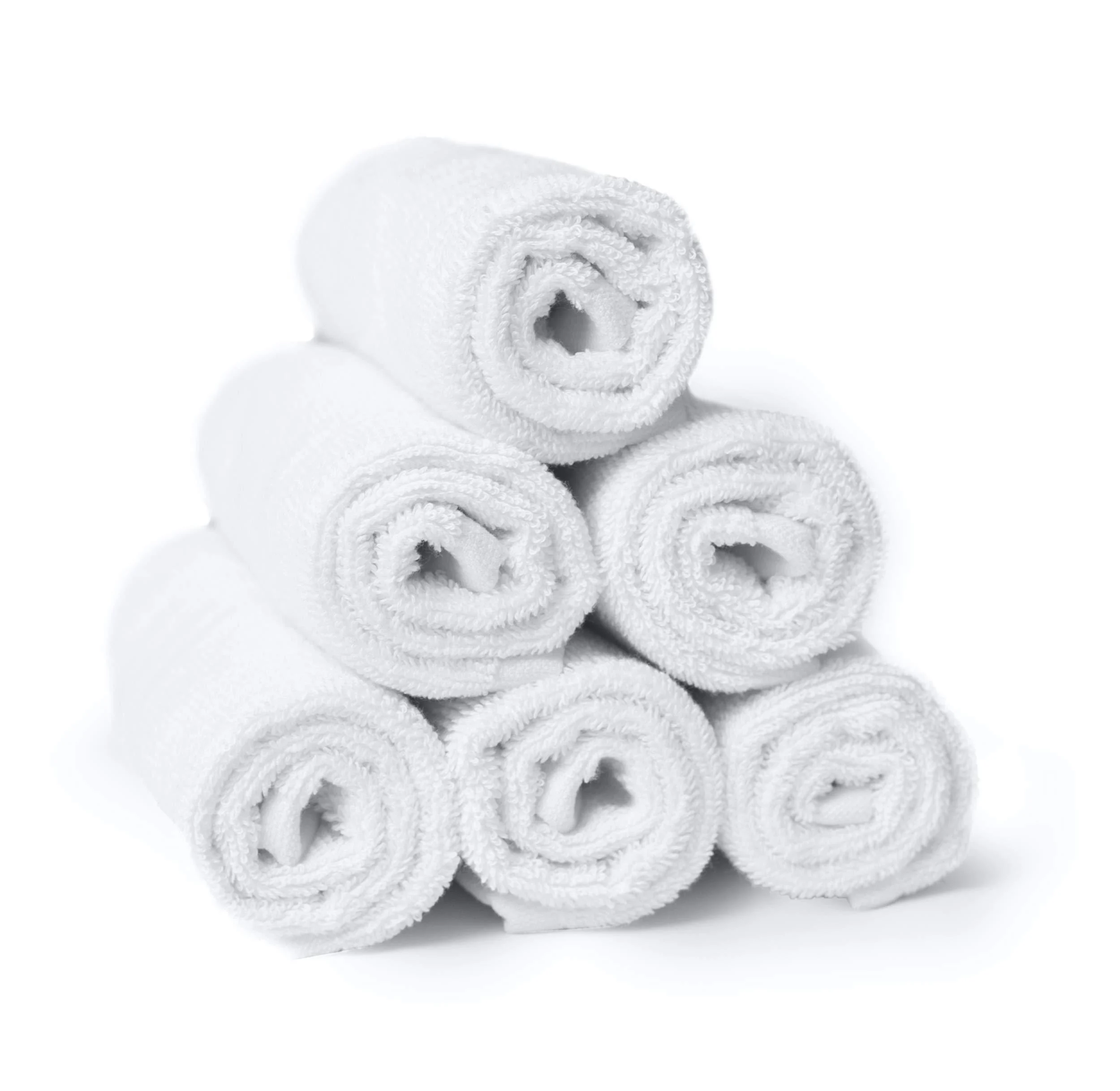 RosenSoft Oversized Wash Clothes-16x14 in Extra Large Wash Cloths for Body and Face Hand Gym Spa- Fingertip Towels for Bathroom Bath Towel Set 100% Turkish Cotton Thick and Absorbent (White 6) White 6