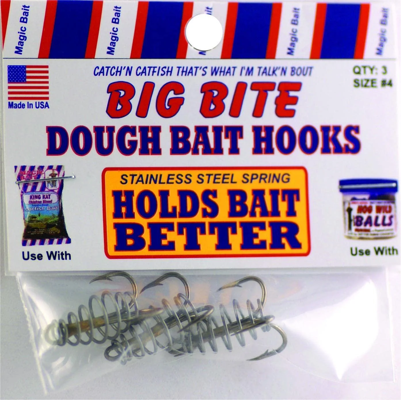 MAGIC Magic 48 Treble Hooks Silver Size 4