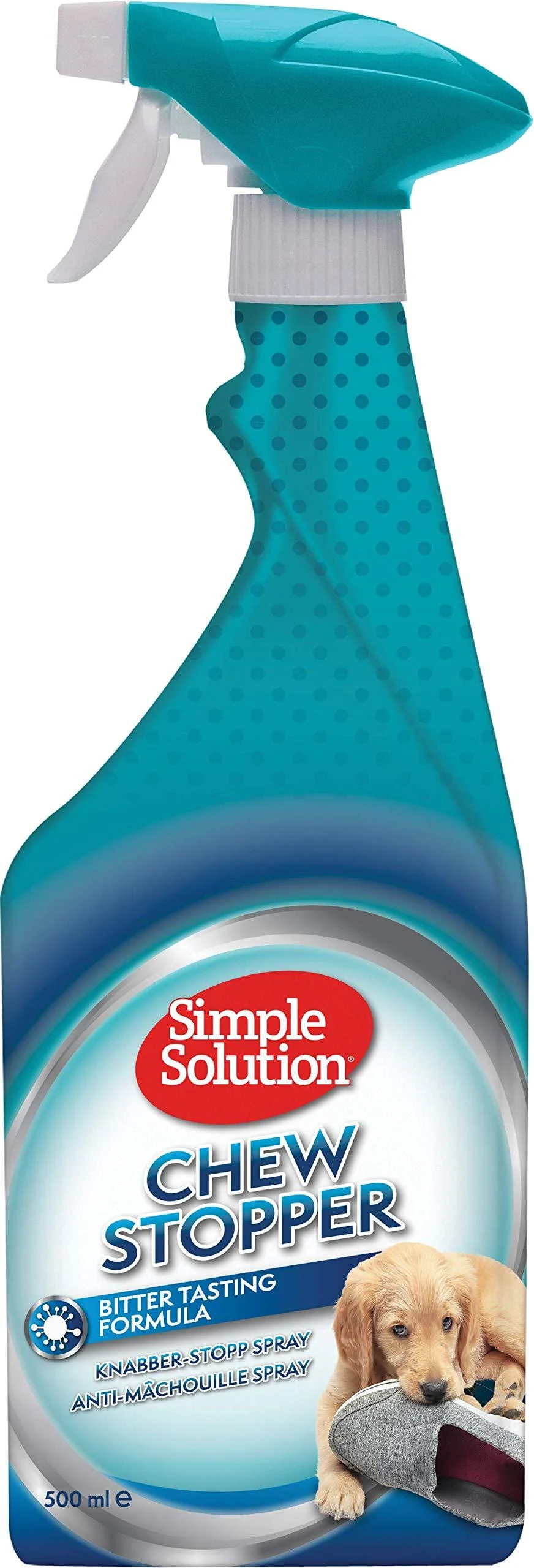 Simple Solution Chew Stopper | Deterrent for Puppy Training to Discourage Licking and Chewing - 500ml