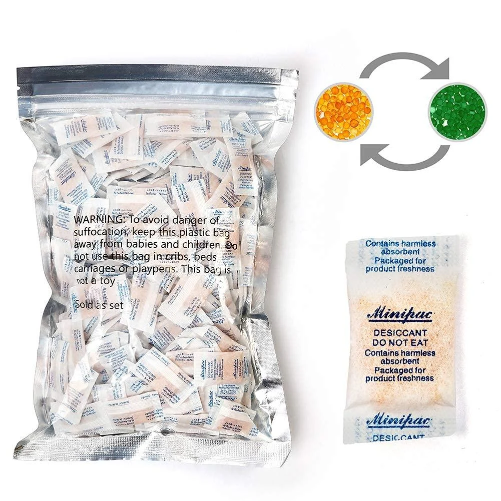 LotFancy Desiccant Silica Gel Desiccant 155 g Safe Moisture Absorber for Storage Odorless
