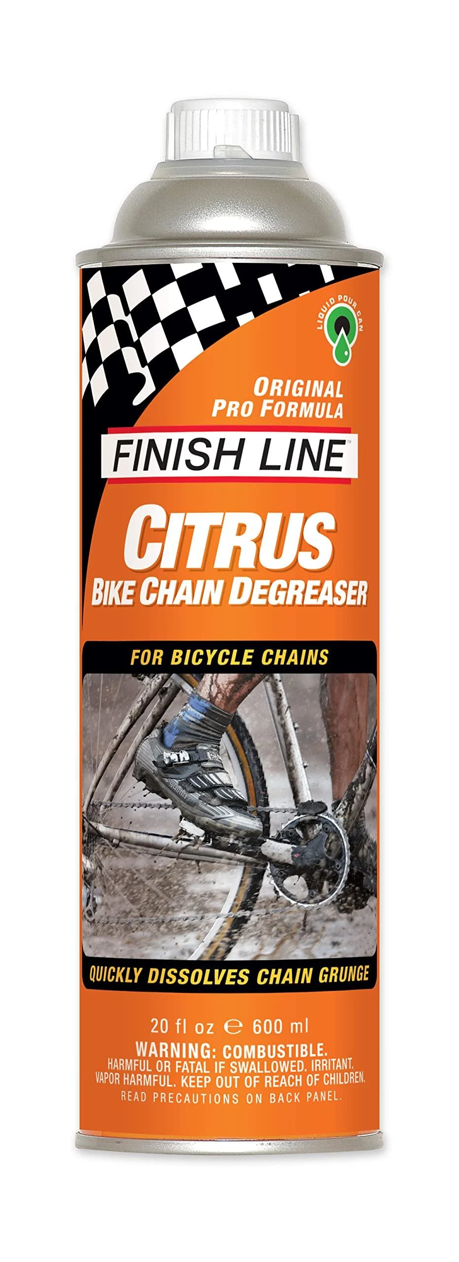 Finish Line Citrus Degreaser Bicycle Degreaser 20 oz Pour Can