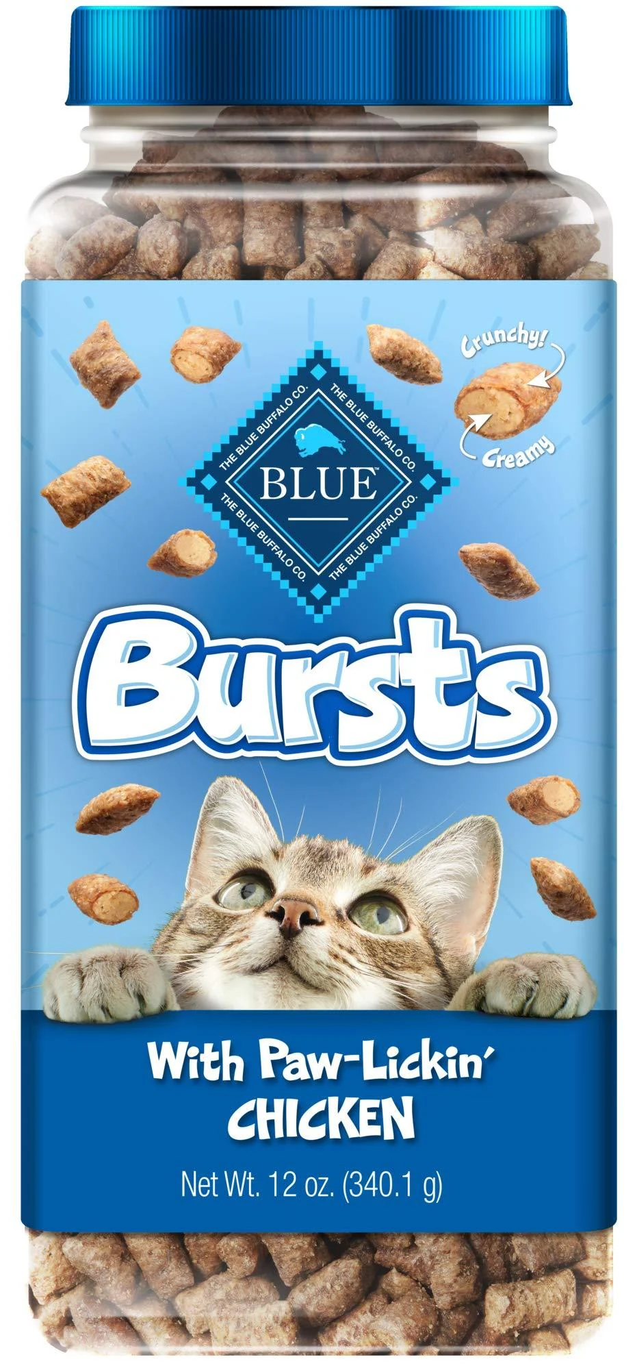 Blue Buffalo Bursts Crunchy Cat Treats Chicken 12 Ounce (Pack of 1)