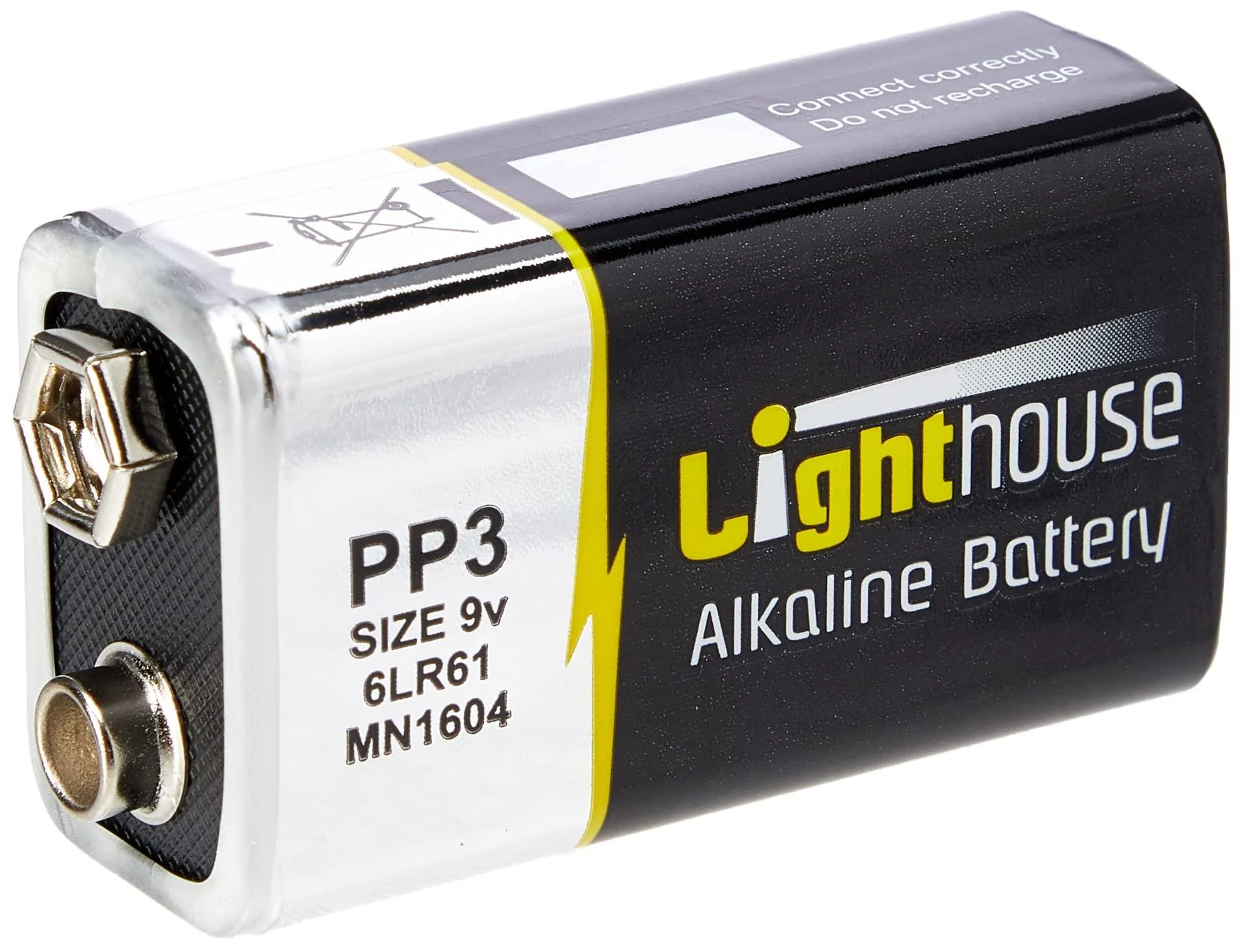 LightHouse Torches L/HBAT9V PP3 Alkaline Battery 9V