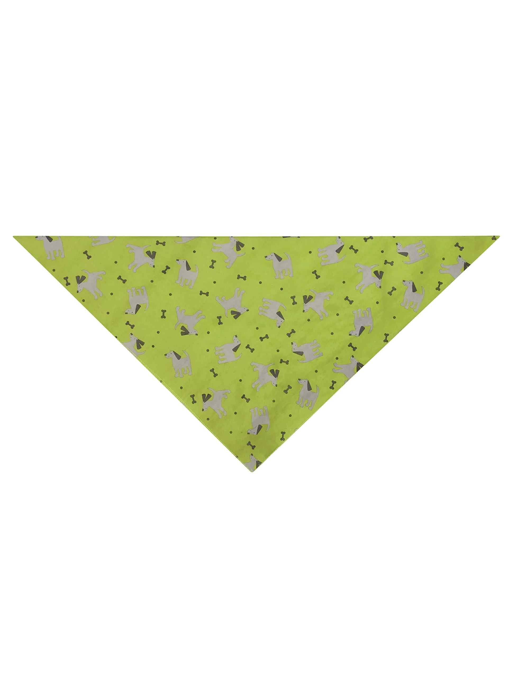 Insect Repellant Dog Bandana for Protecting Dogs from Fleas Ticks Mosquitoes & More Green 19 by 19-Inch