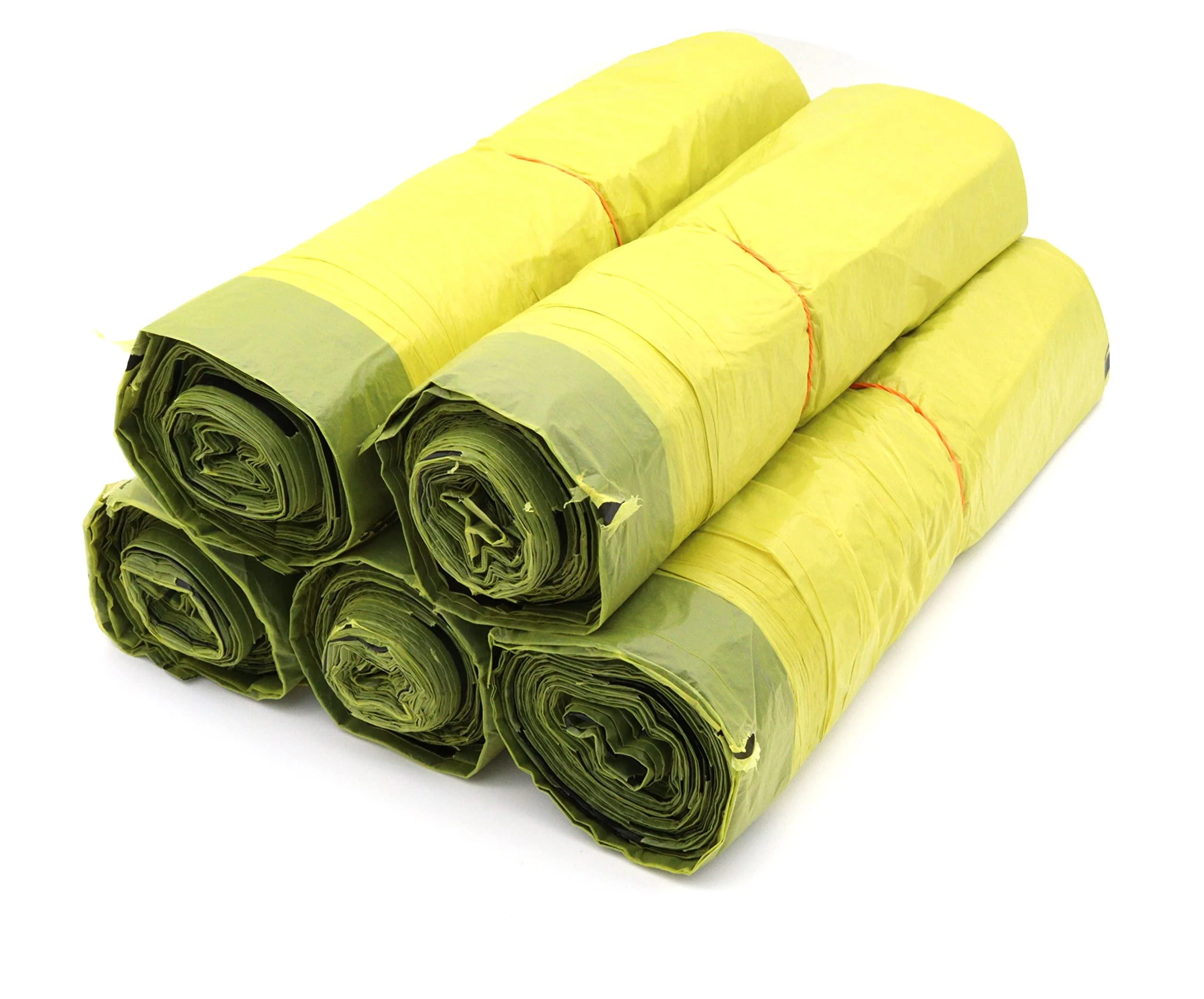 5 rolls of yellow bags yellow bags with practical drawstring 90 liters 15 - recyclables bag