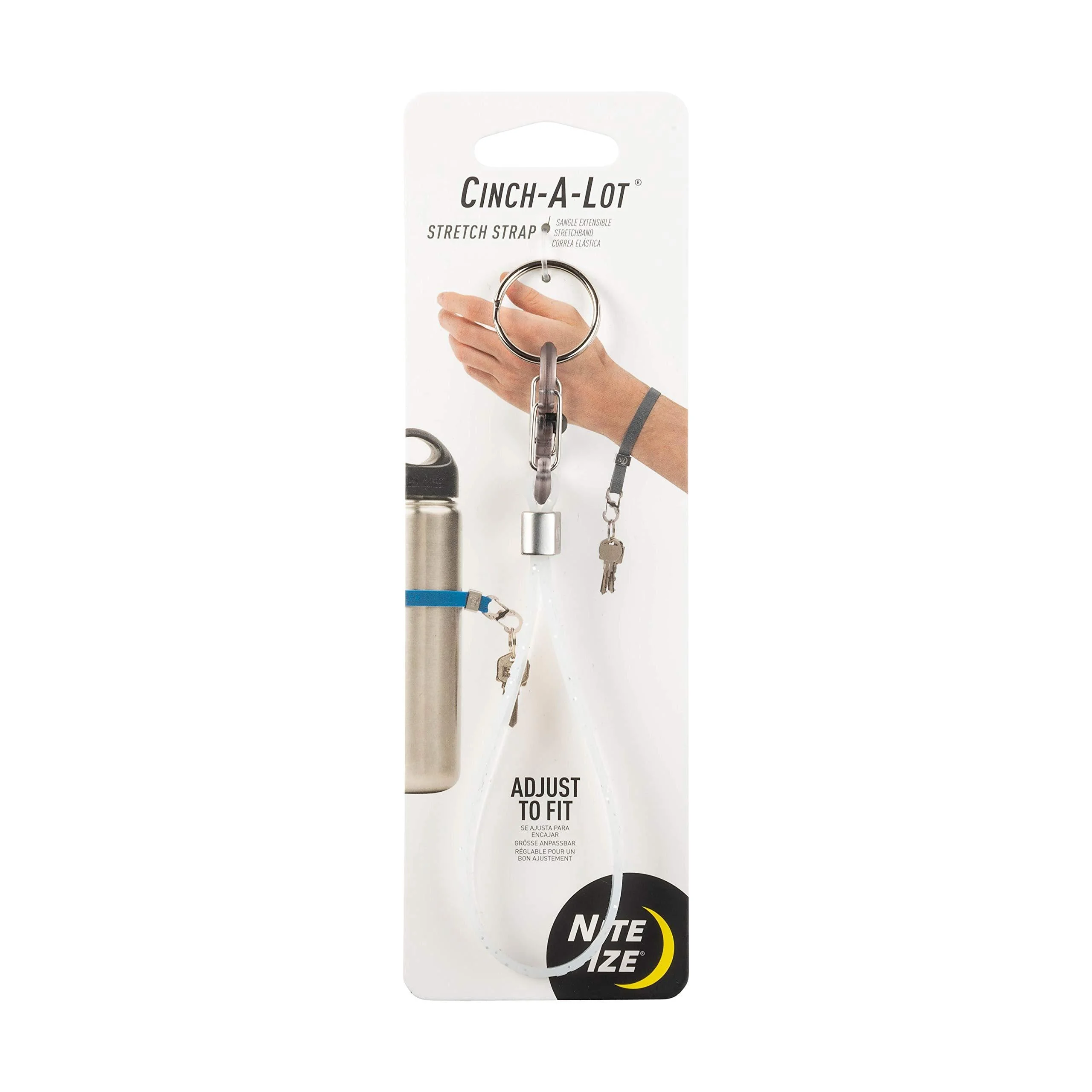Nite Ize CAL-0211-R6, White Sparkle Cinch-A-Lot Stretch Strap, Universal Sparkle Nite Ize CAL-0211-R6