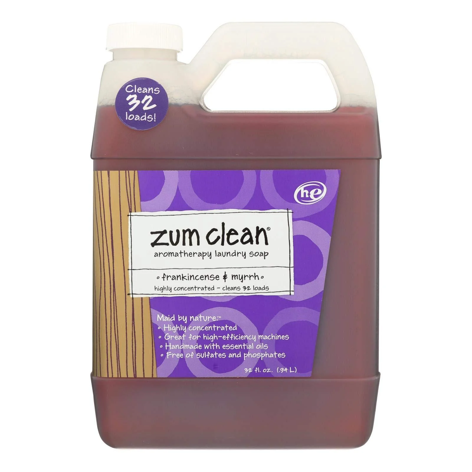 ZUM Zum Clean Aromatherapy Laundry Soap Frankincense & Myrrh 32 fl oz (.94 L) - Pack Of 8